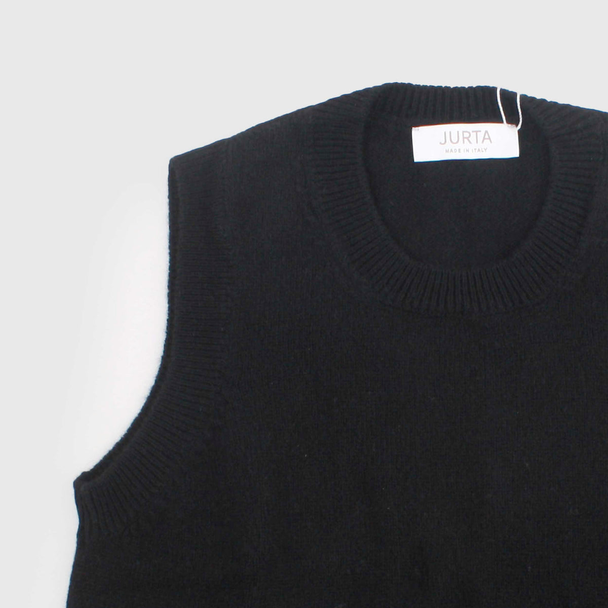 Black Wool and Cashmere Vest for Girl by JURTA