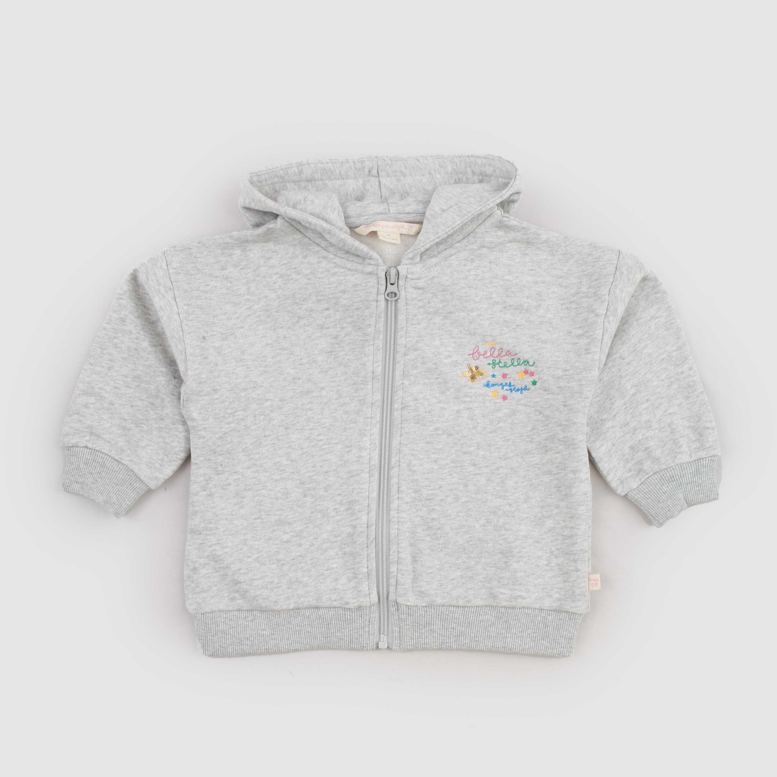 Grey Mélange Sweatshirt for Girls by KONGES SLOJD