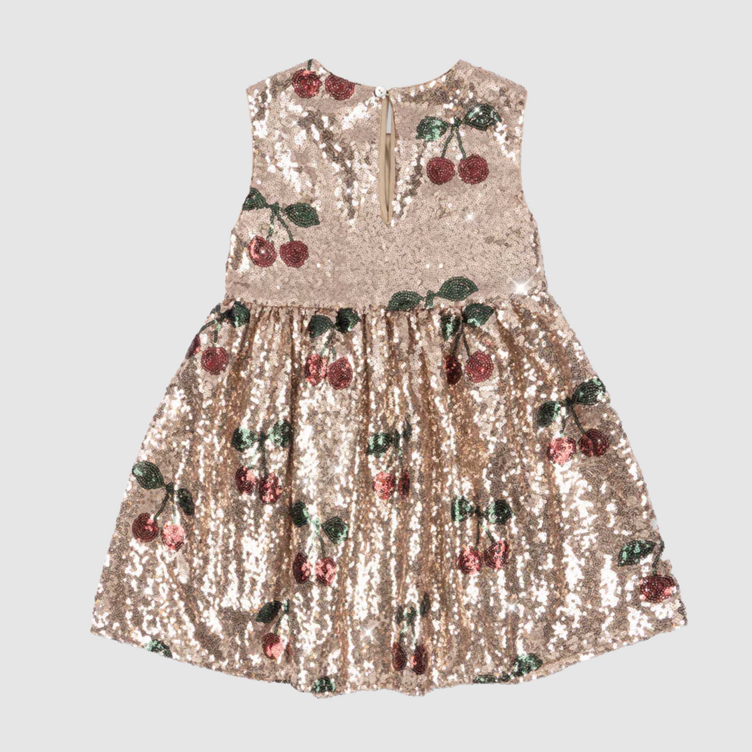 Abito Starla Con Paillettes e Ciliegie Firmato KONGES SLOJD