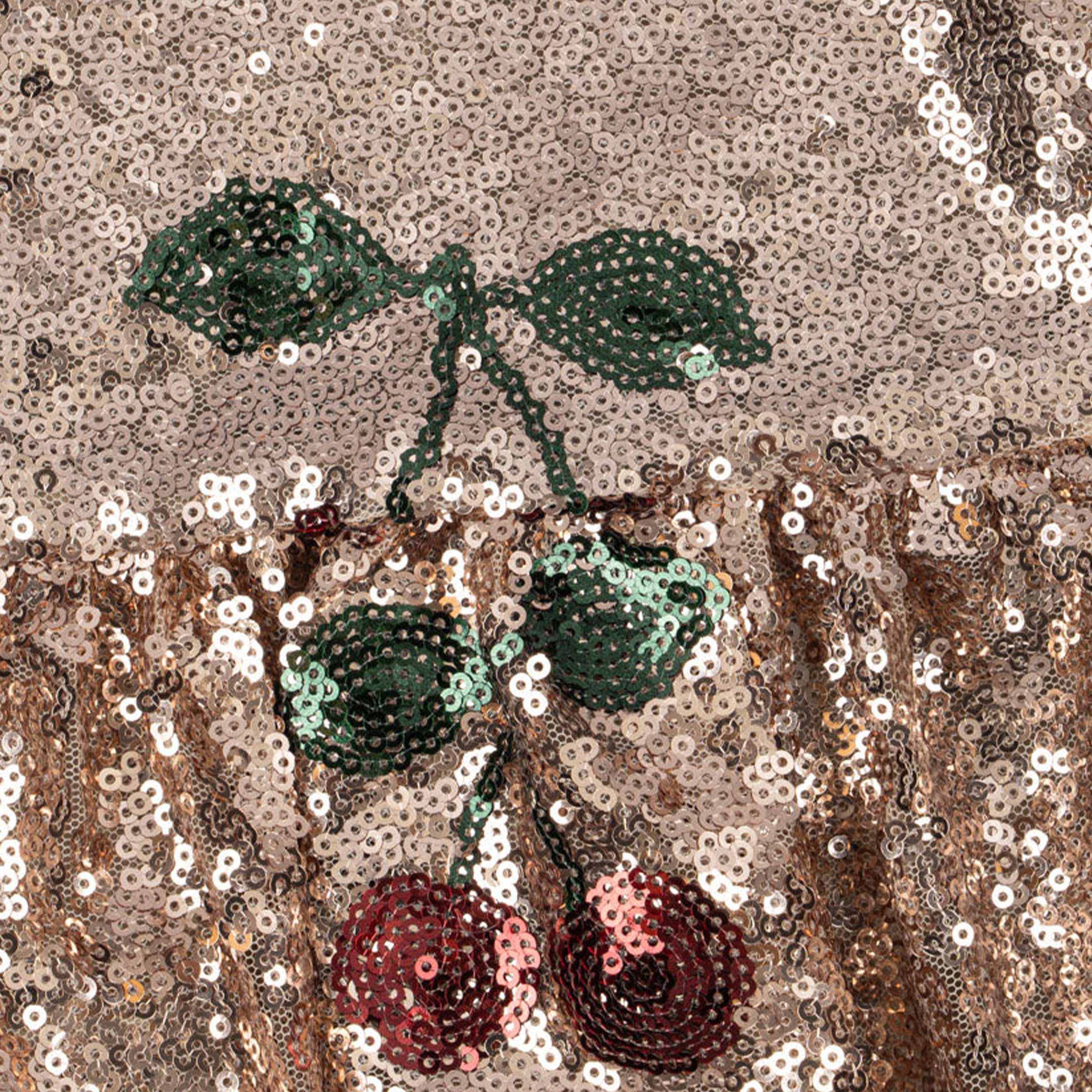 Abito Starla Con Paillettes e Ciliegie Firmato KONGES SLOJD