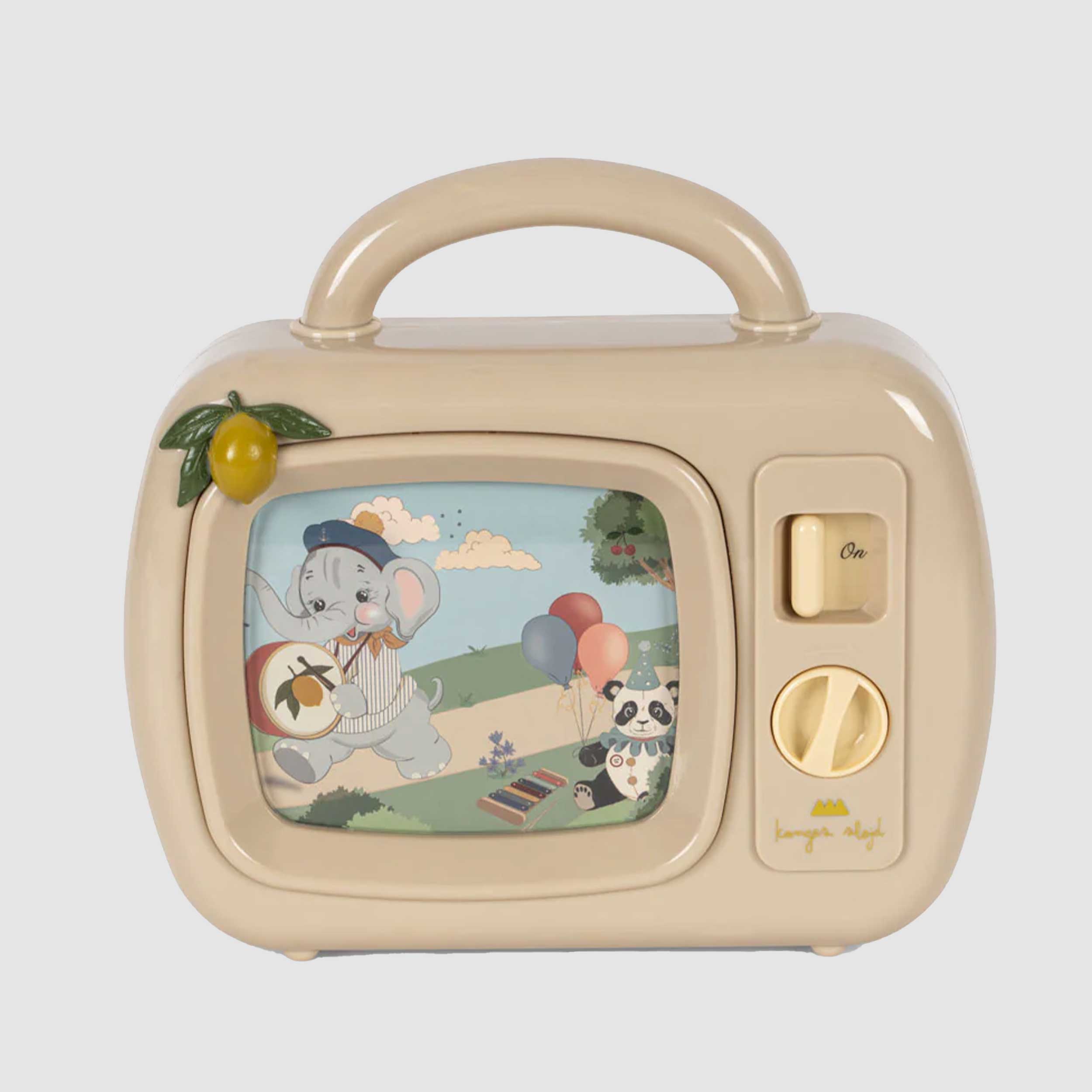 Piccola Tv Giocattolo Melody Beige Firmata KONGES SLOJD
