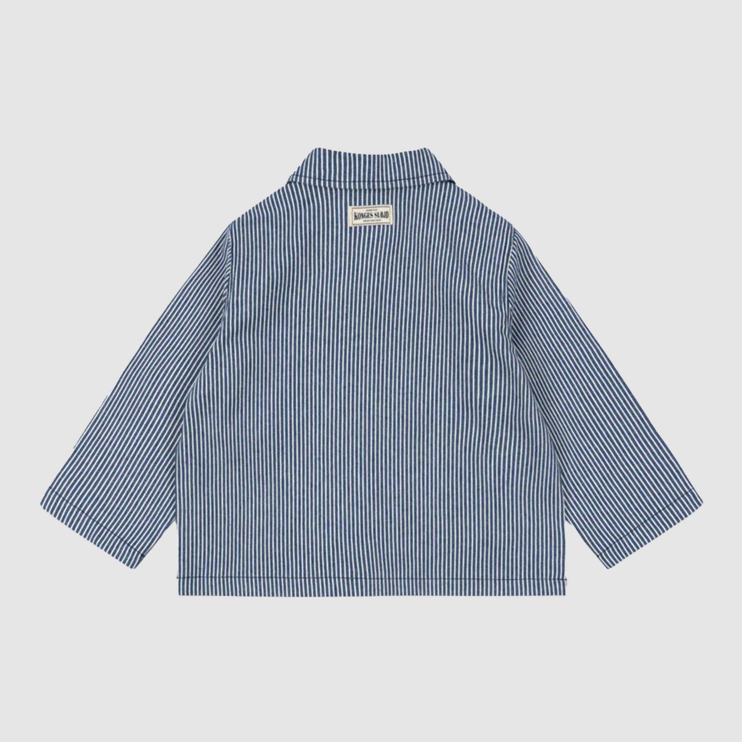 Giubbino a Righe Bianche e Blu Firmato KONGES SLOJD