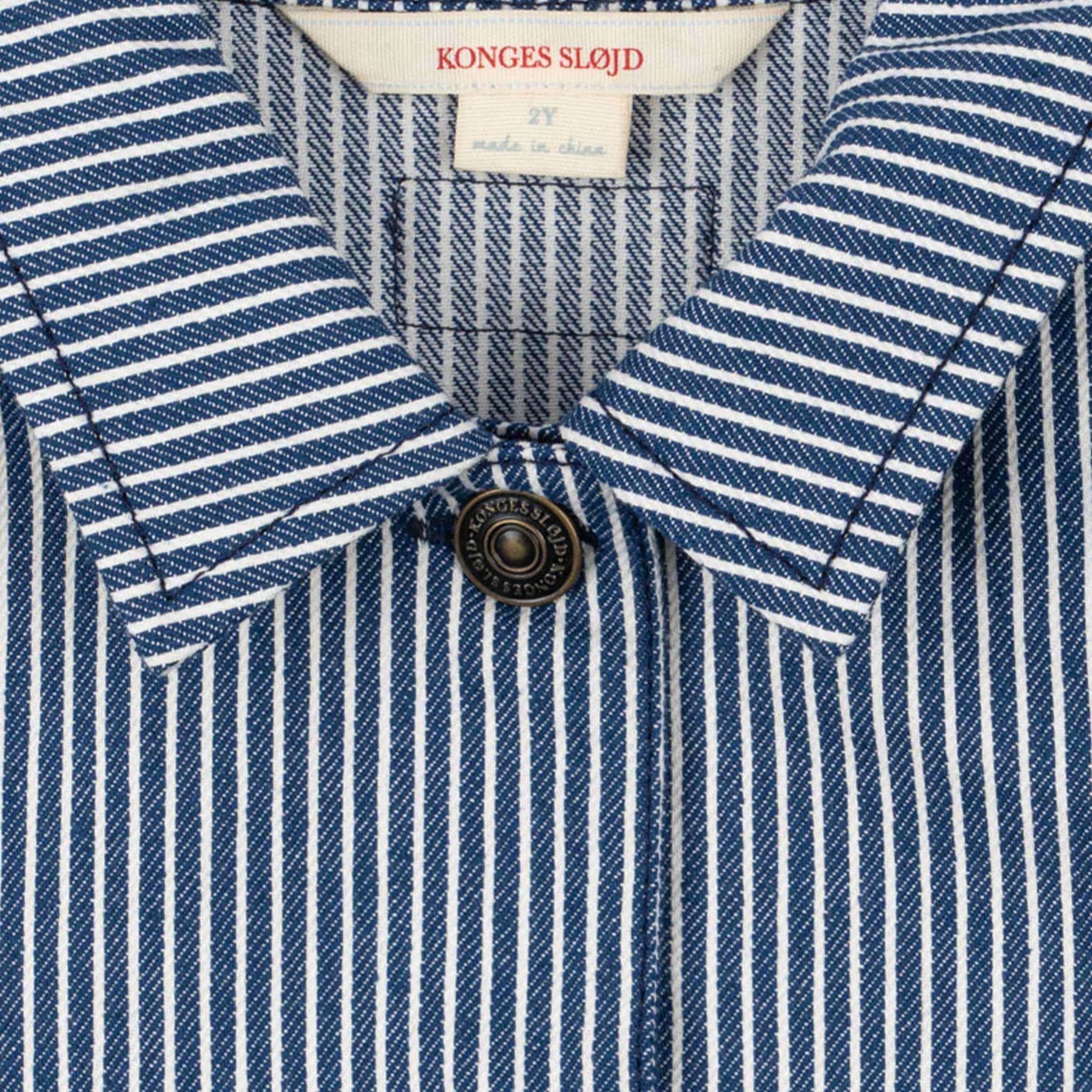 Giubbino a Righe Bianche e Blu Firmato KONGES SLOJD