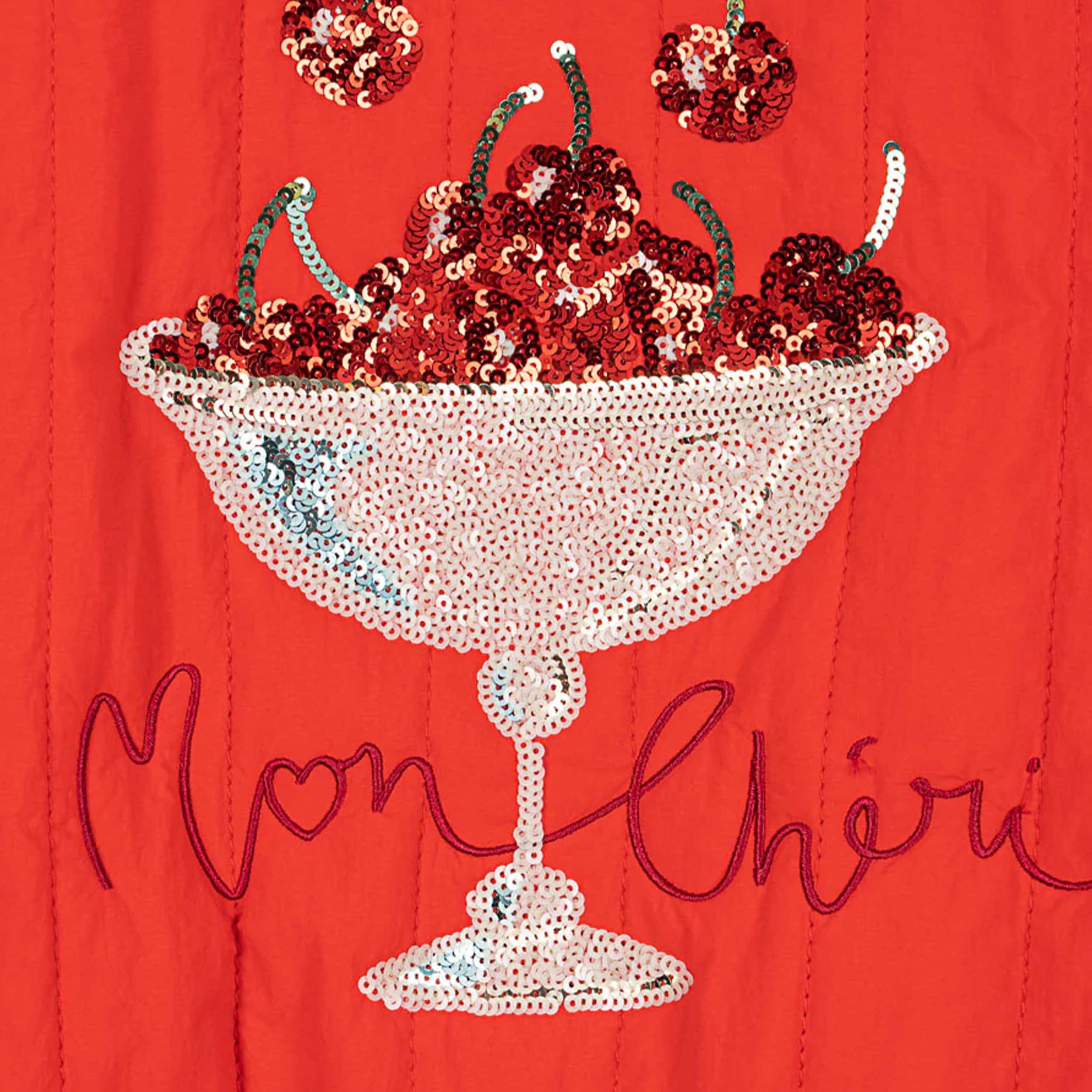 Smanicato Rosso con Paillettes Firmato KONGES SLOJD