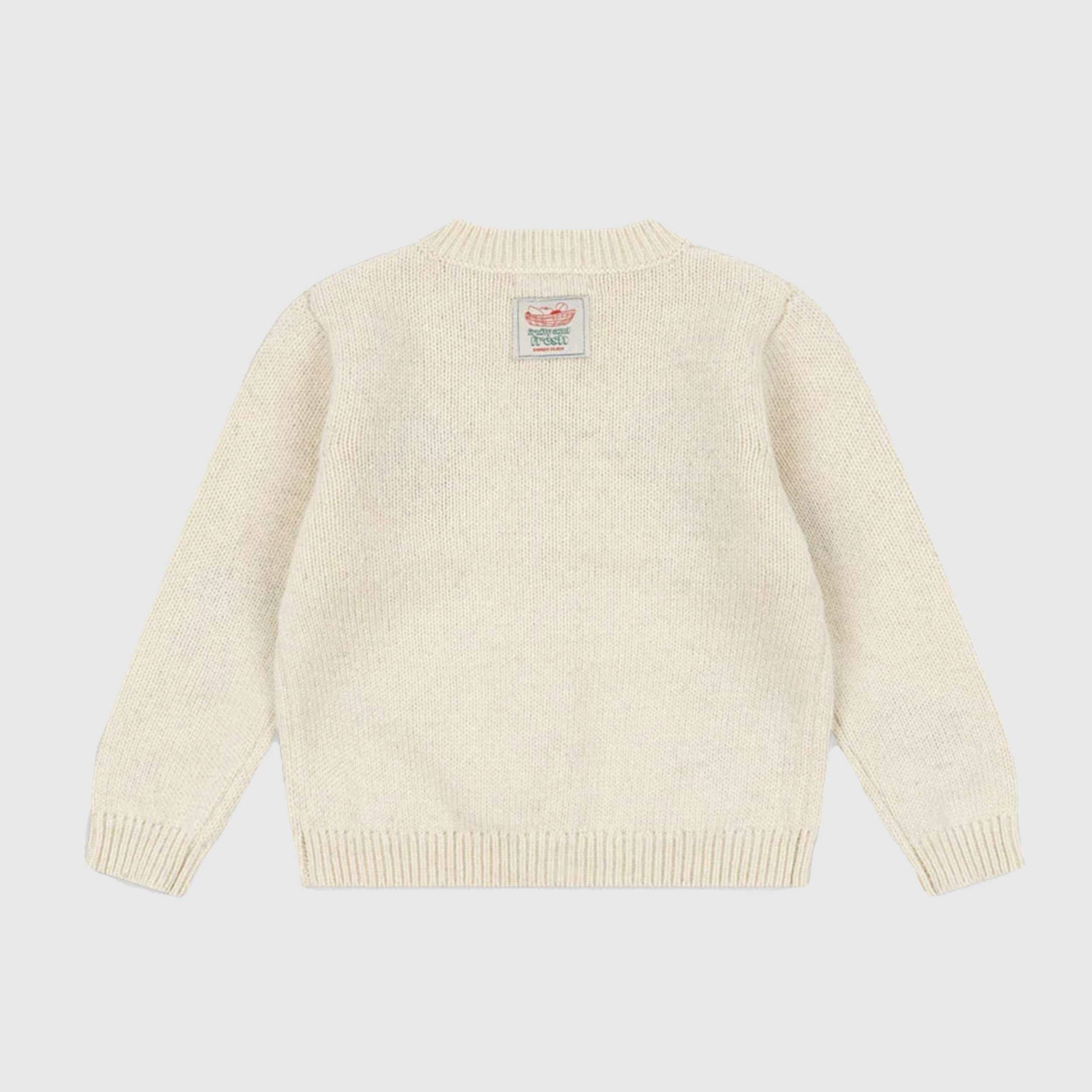 Cardigan con Ricami Colorati per Bambina by KONGES SLOJD