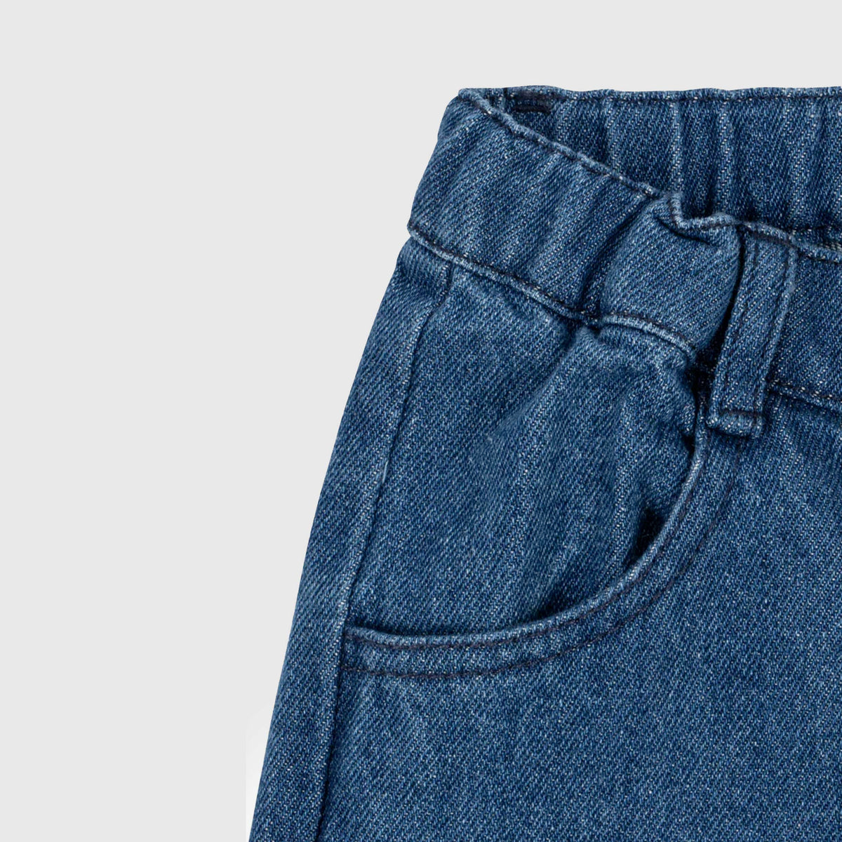 Jeans Wide Leg Elba con Ricamo Strass per Bambina KONGES SLOJD