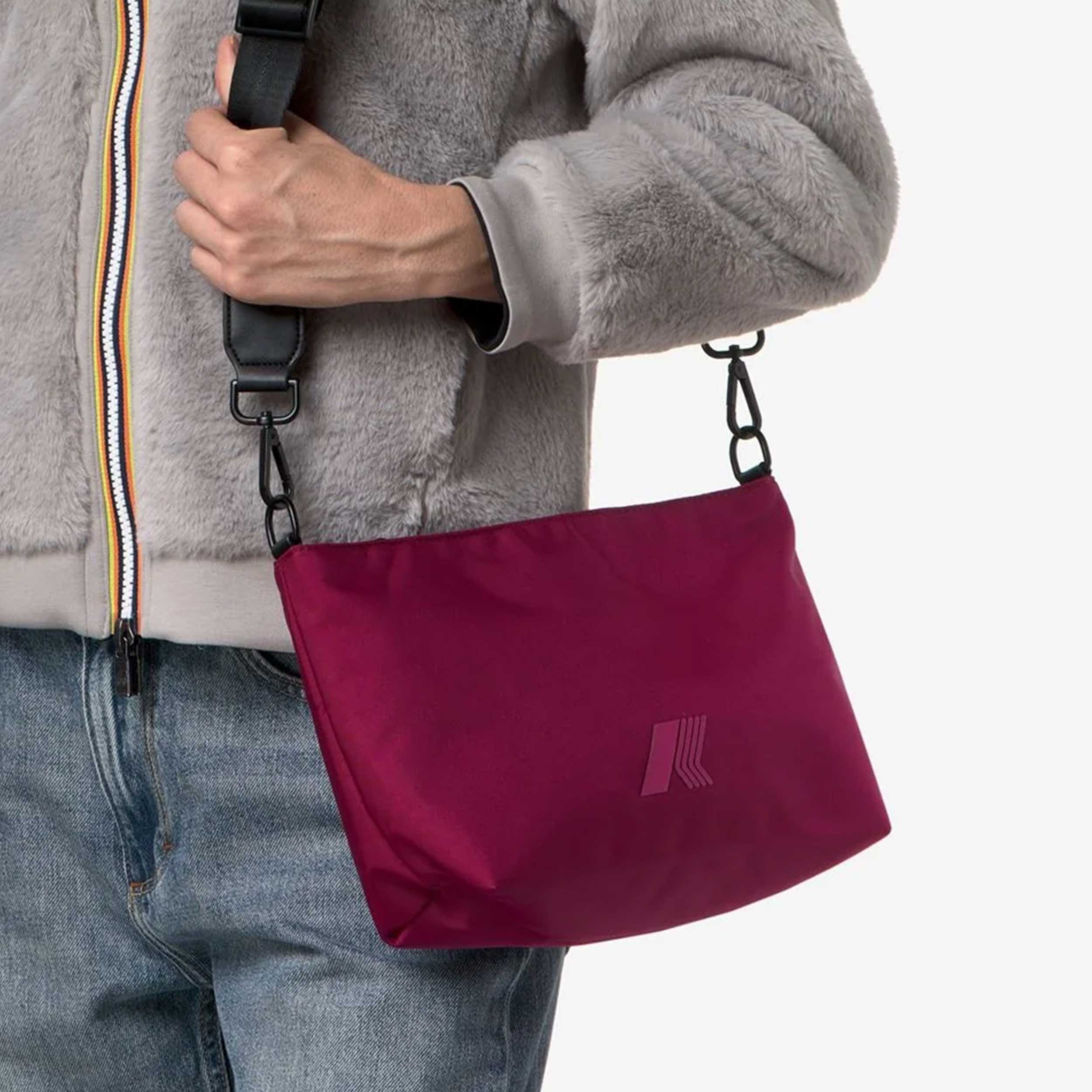 Borsa a Spalla Fucsia Amie per Ragazzi Firmata K-WAY
