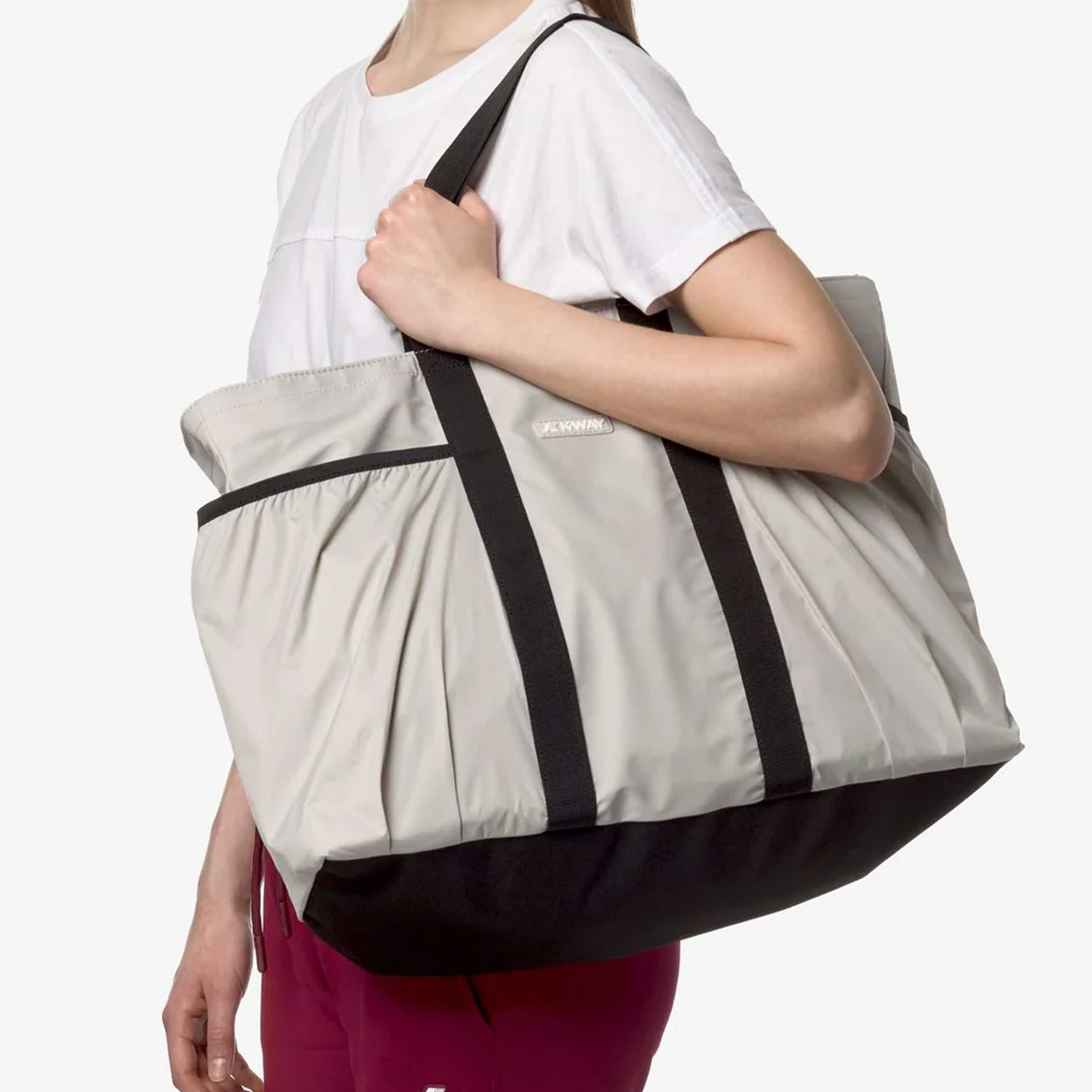 Borsa Grigia da Spiaggia Impermeabile Saint Malo Firmata K-WAY