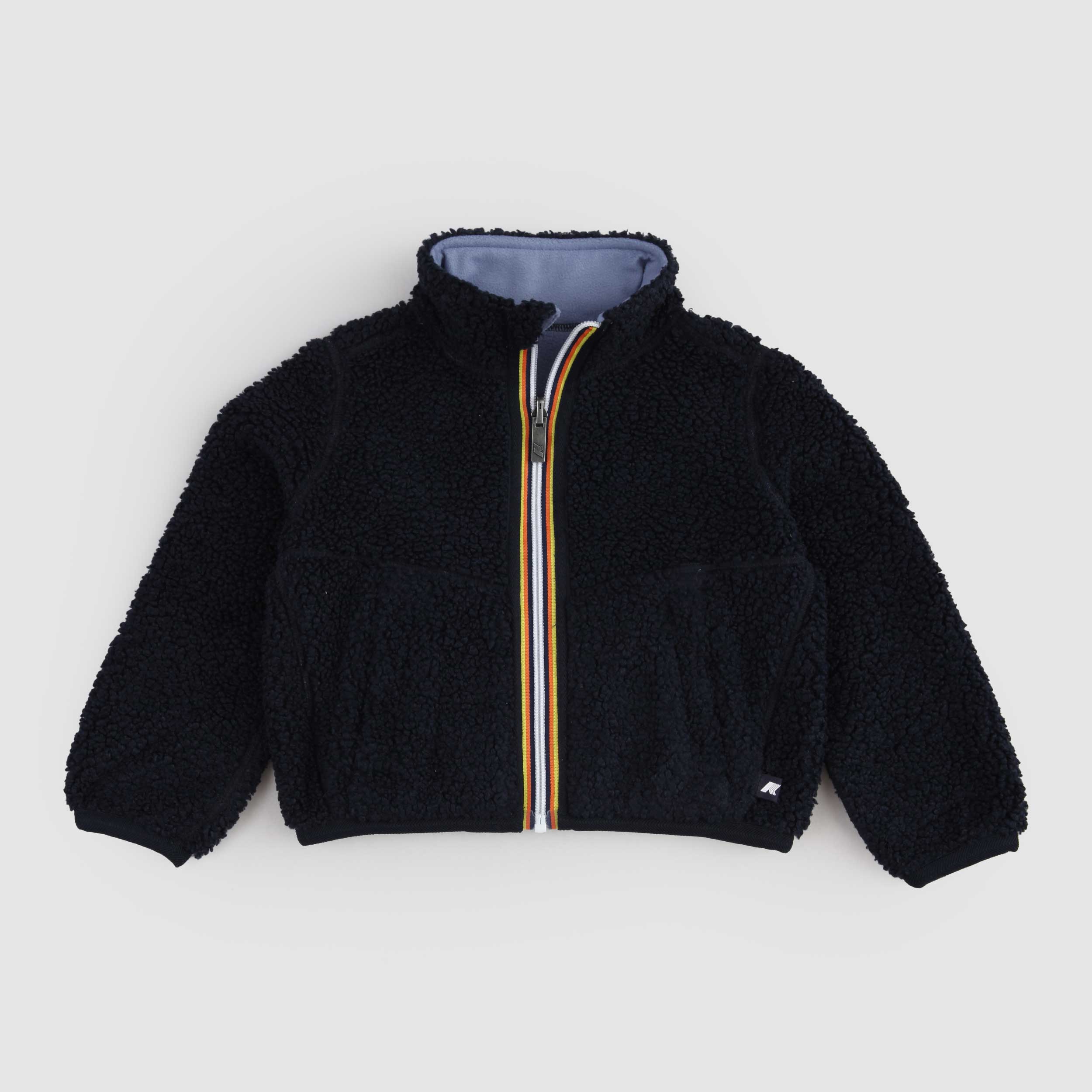 Felpa Blu e Celeste Pascal Sherpa Polar Double by K-WAY