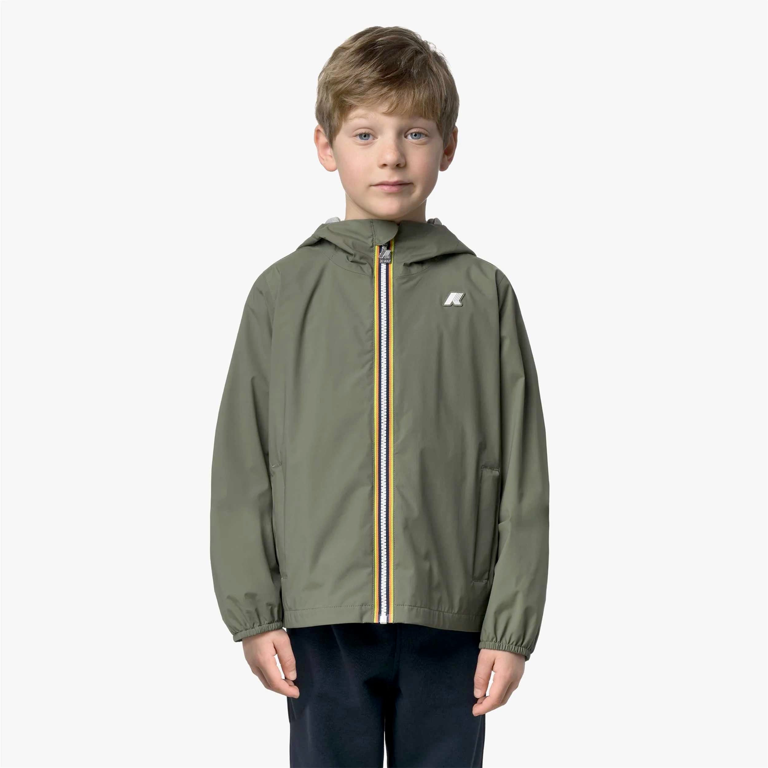 Giubbino Verde P. Jack con Dettagli Firmato K-WAY