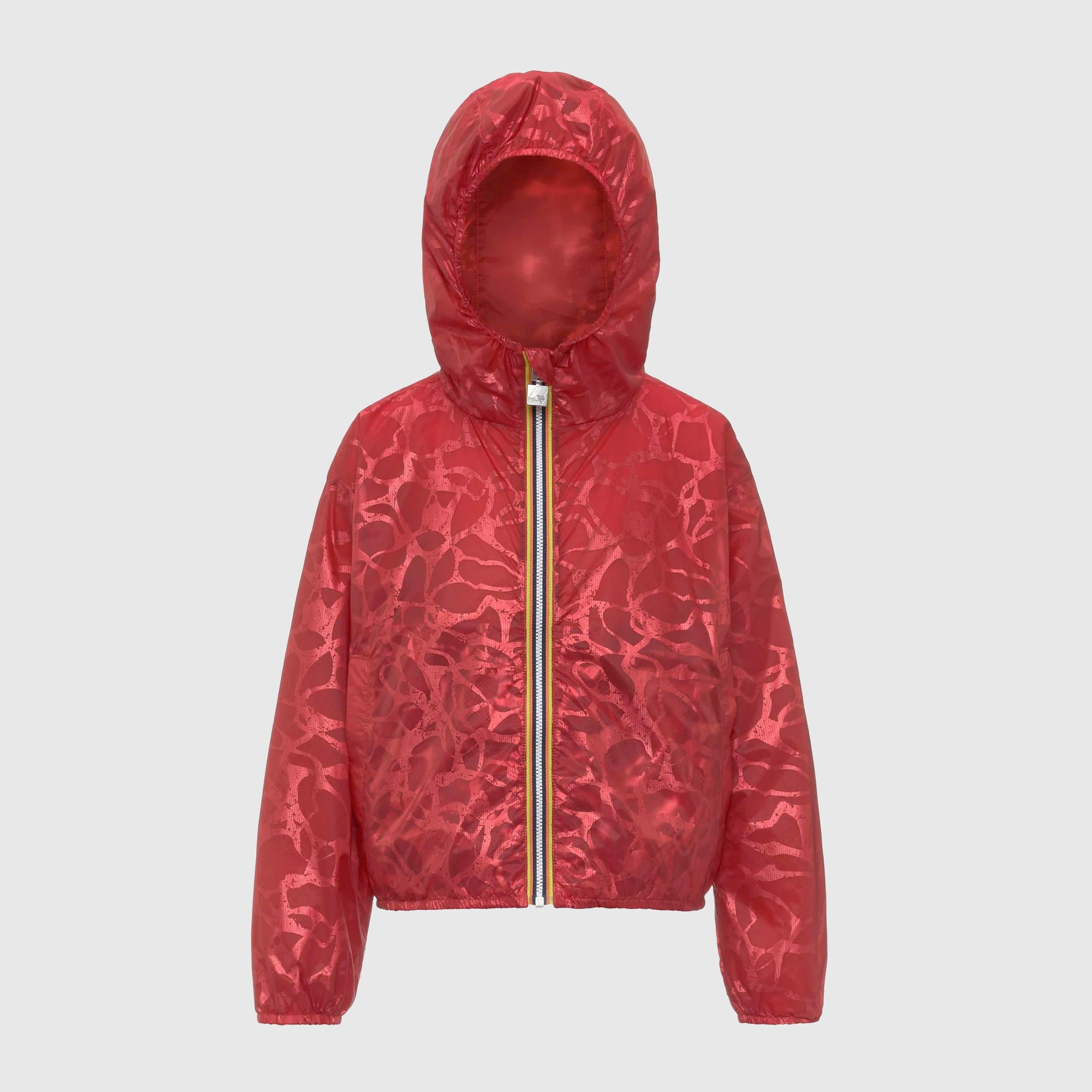 Red Reversible Jacket with Iconic K-WAY Details