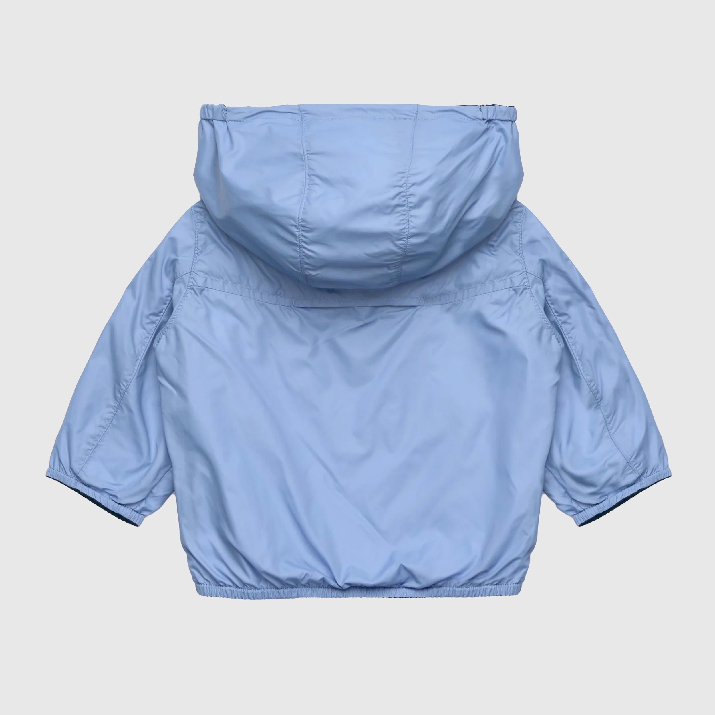 K-WAY Blue and Light Blue Reversible E Jake St Thermo Jacket