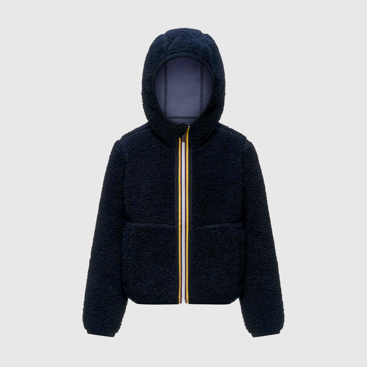 Giacca Blu e Celeste P. Jack Sherpa Polar Double per Ragazzi K-WAY