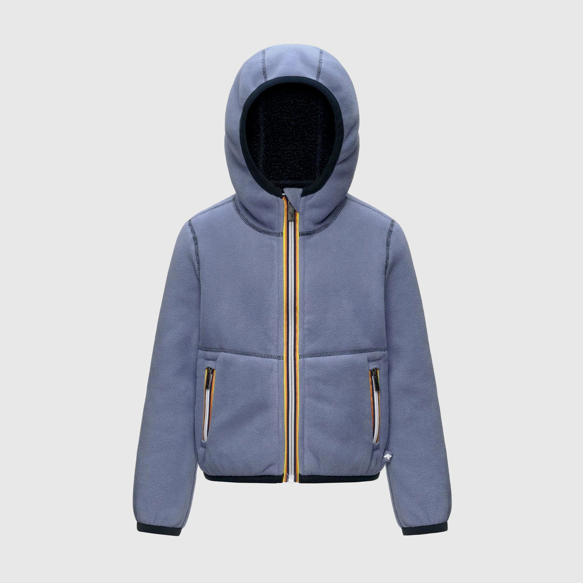 Giacca Blu e Celeste P. Jack Sherpa Polar Double per Ragazzi K-WAY