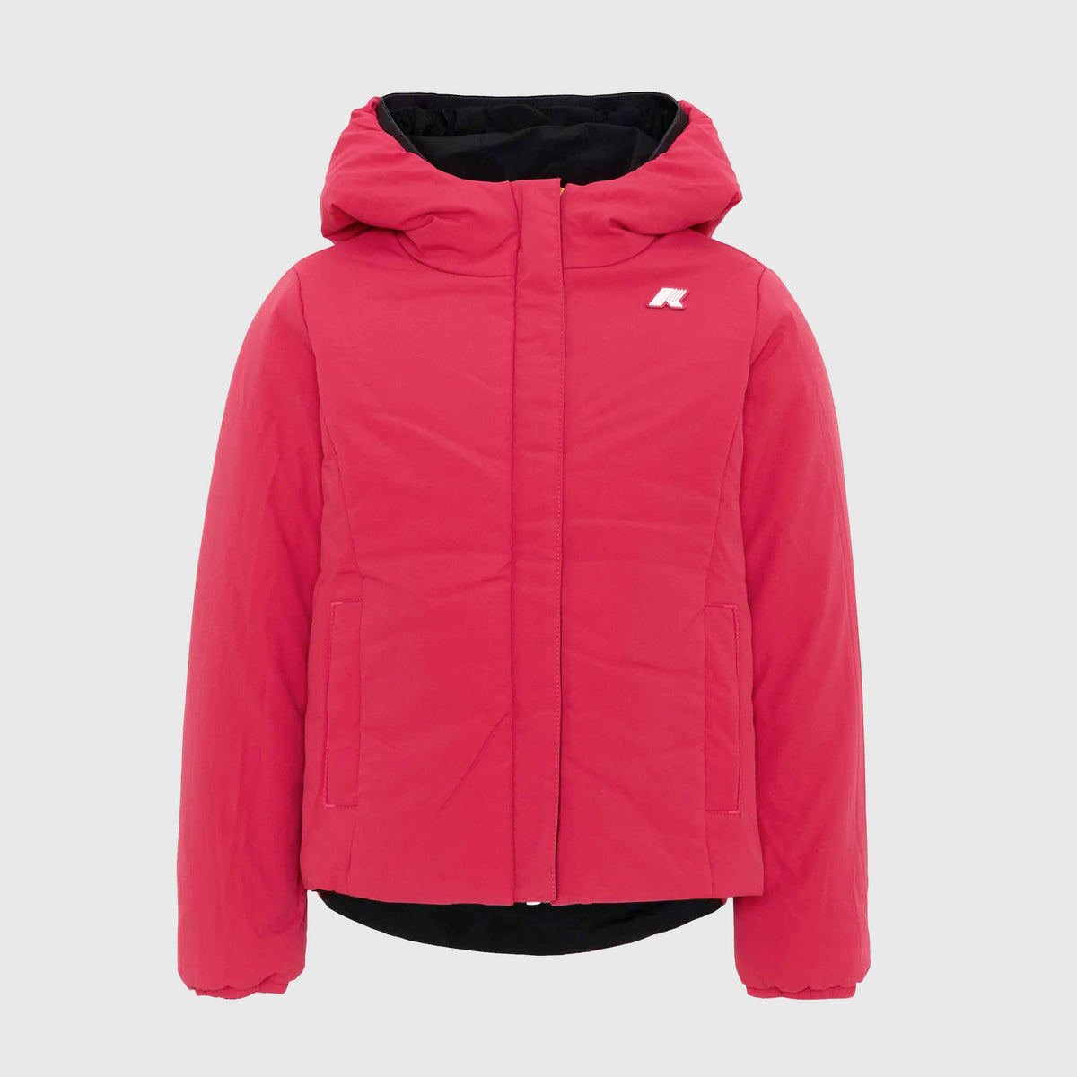 Giubbino Reversibile Nero e Fucsia Lily St Warm Double per Ragazza K-WAY