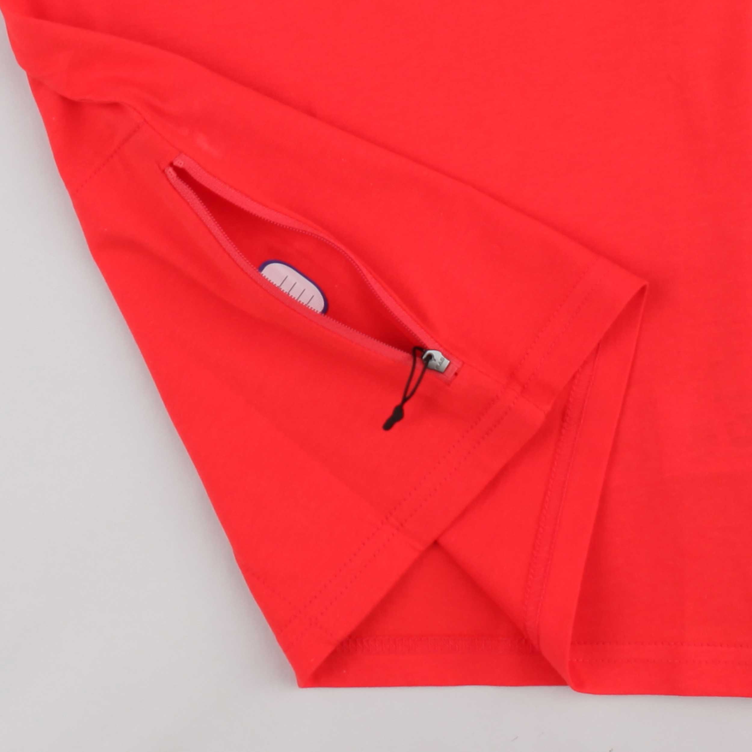 T-shirt Arancio con Targhetta in Gomma Firmata K-WAY