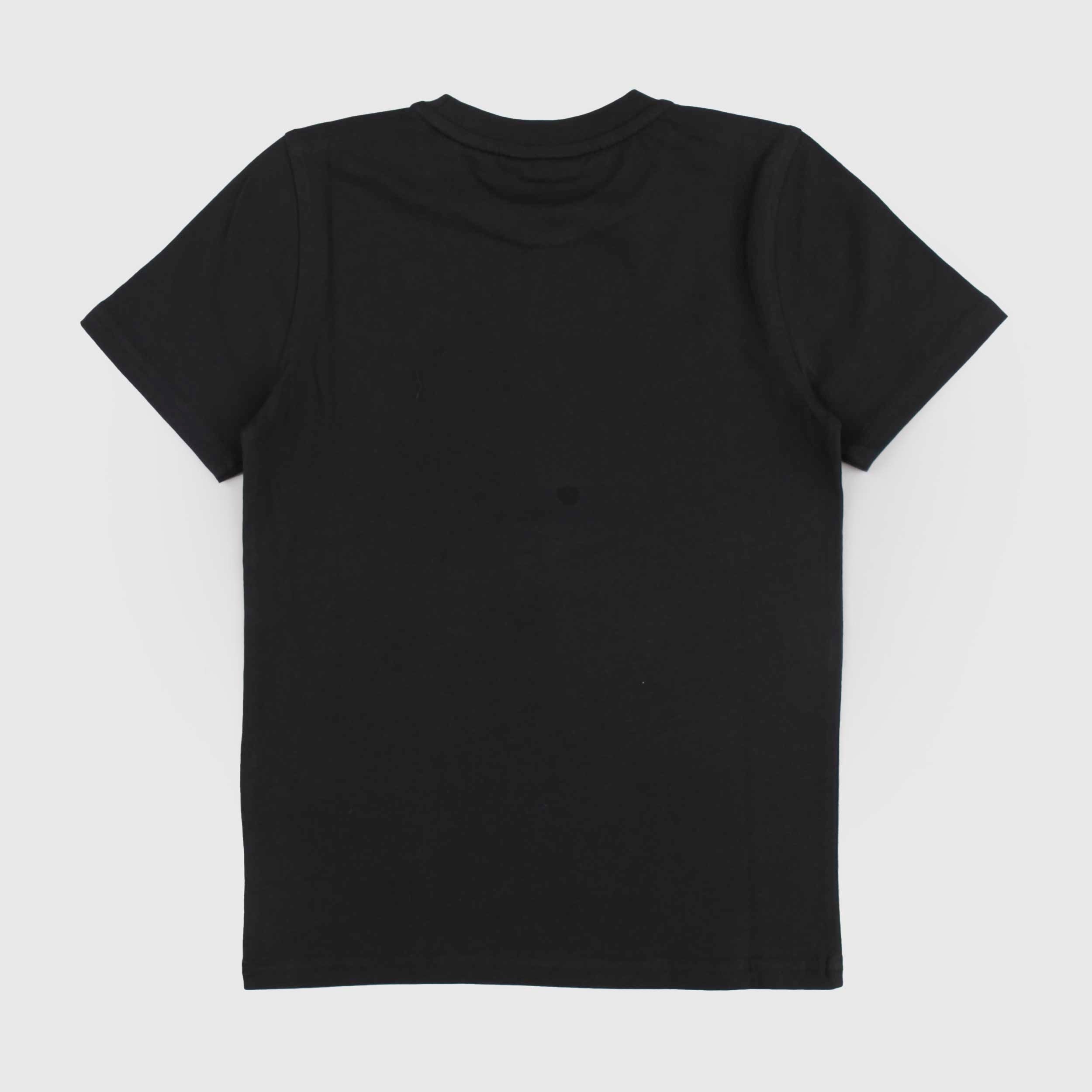 Black Odom T-shirt with K-WAY Signed Rubber Tag