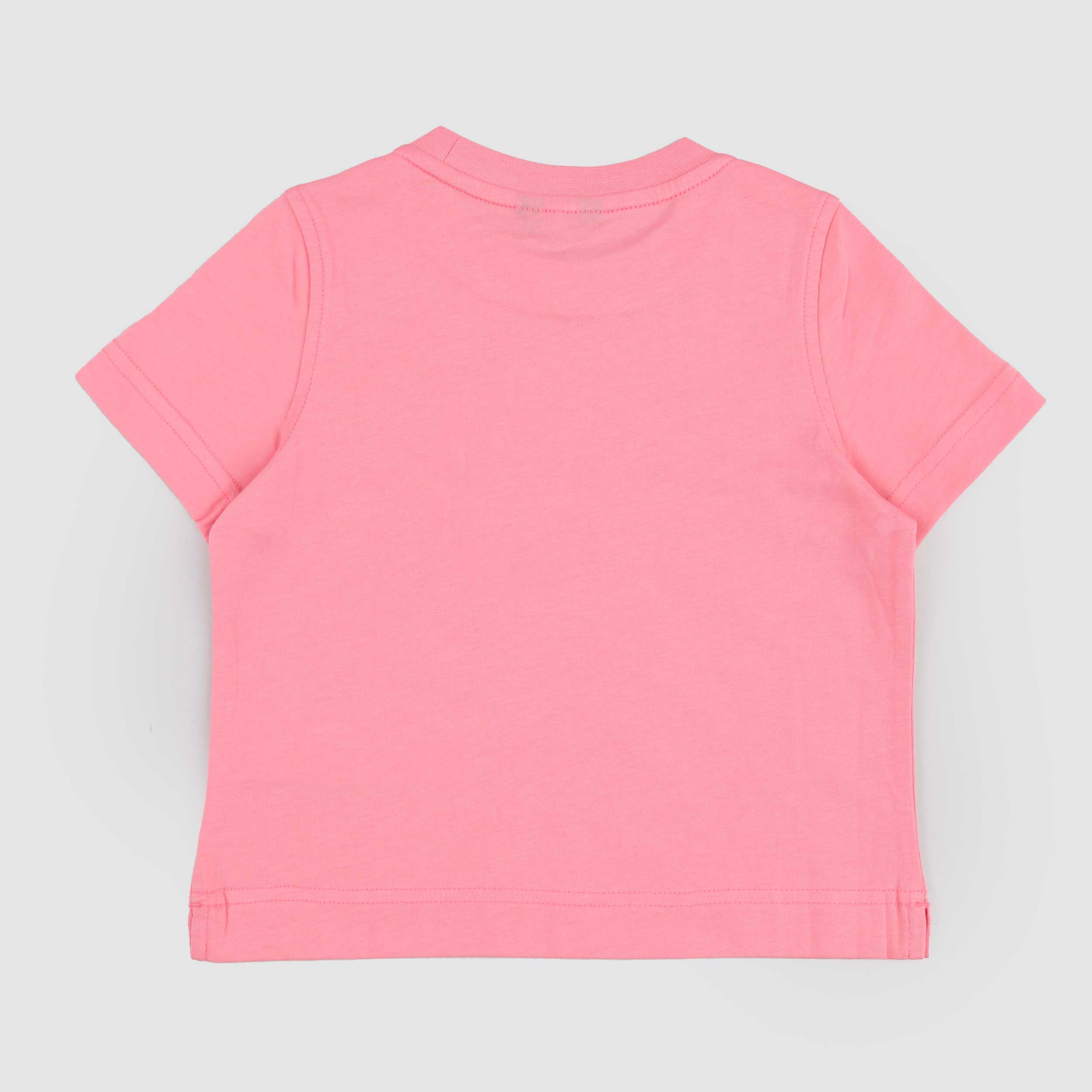 Coral T-shirt with rubberized emblem by K-WAY