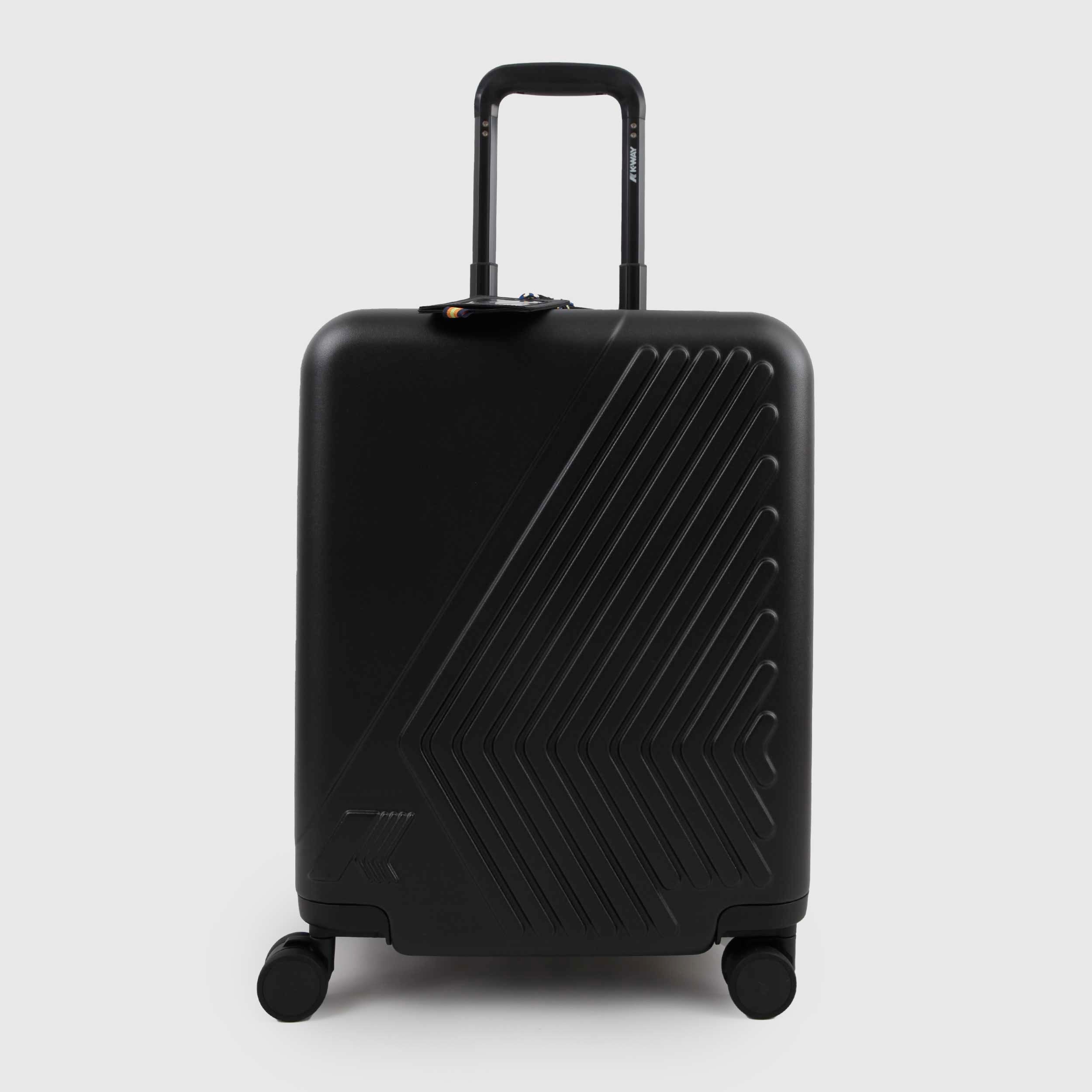 Valigia Trolley Nera Eudoxie Logo Firmata K-WAY