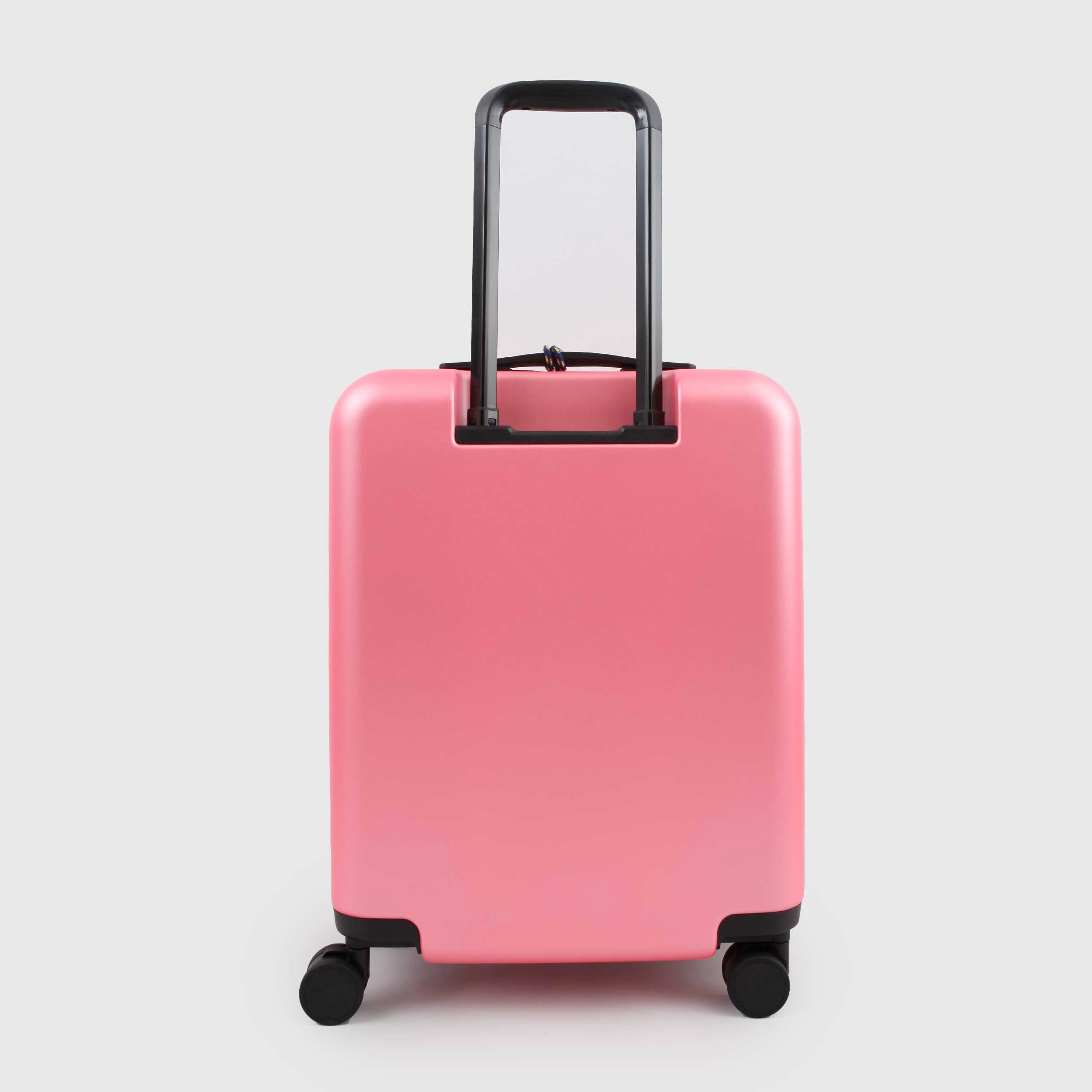 Valigia Trolley Eudoxie Logo Rosa Firmata K-WAY