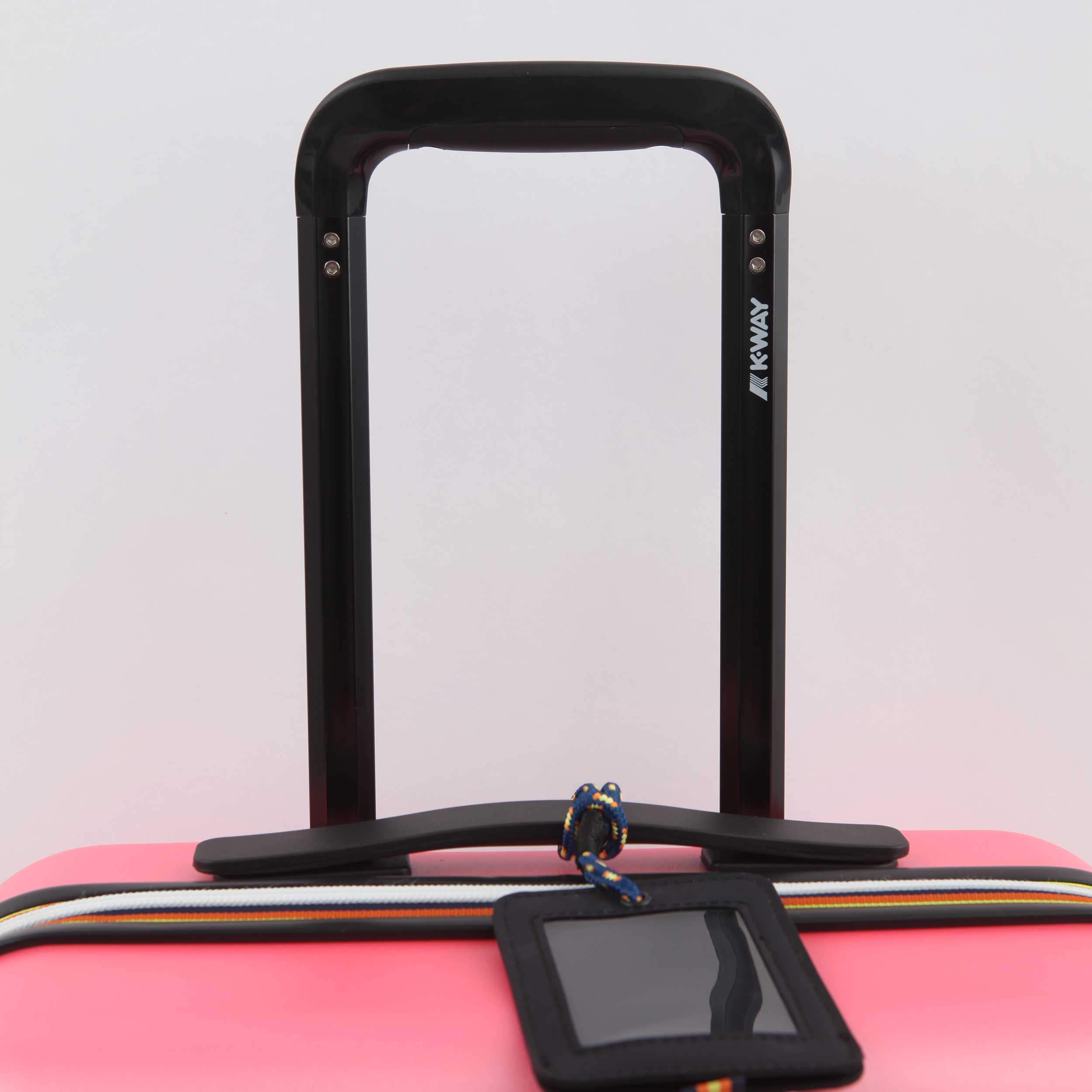 Valigia Trolley Eudoxie Logo Rosa Firmata K-WAY