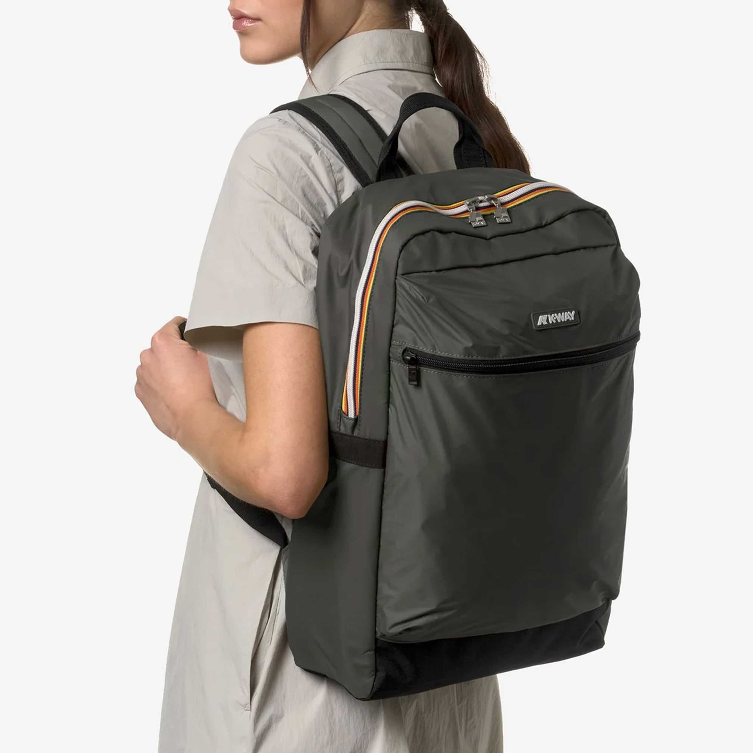 Zaino Verde Scuro Laon Firmato K-WAY