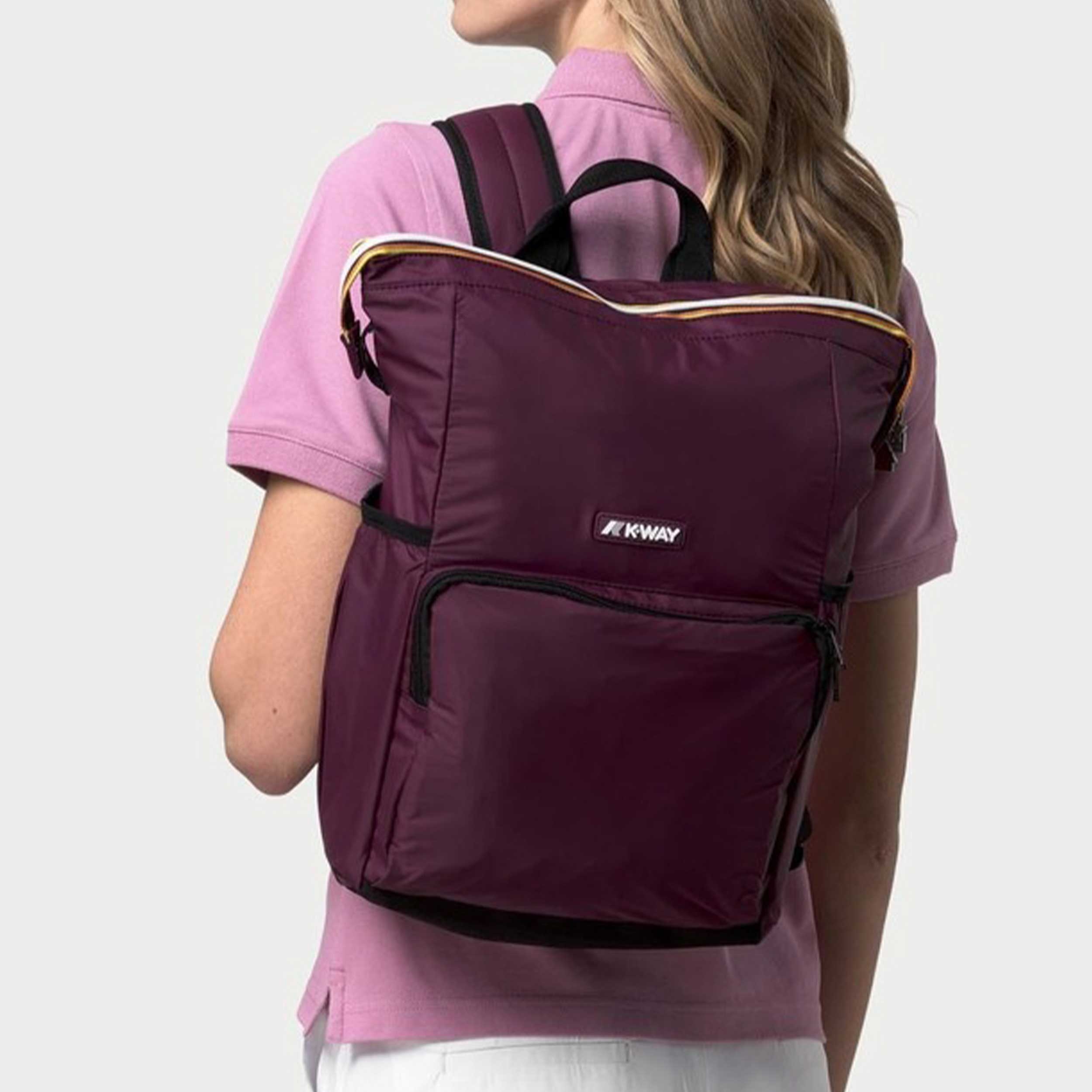 Zaino Viola Scuro Maizy Firmato K-WAY
