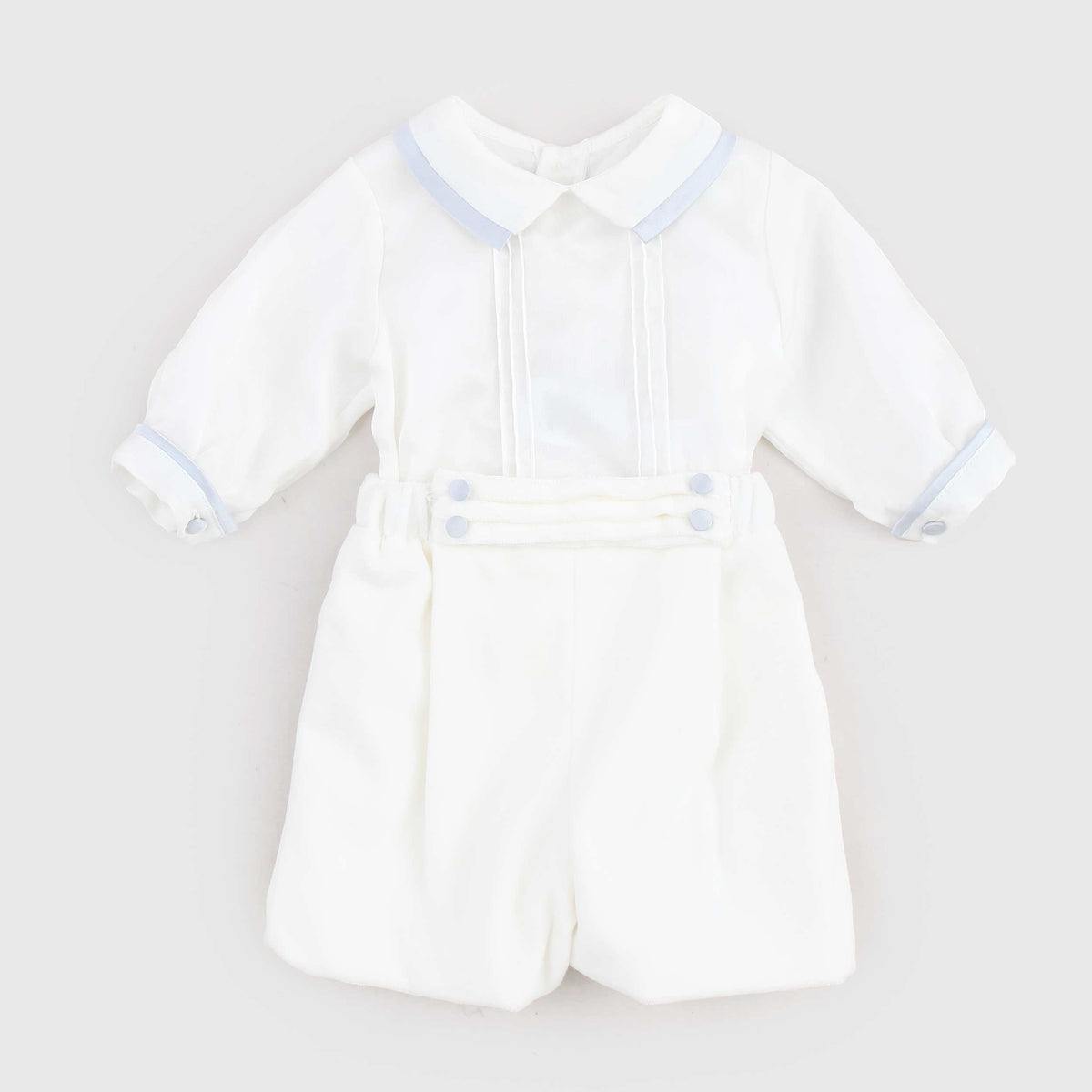Abito Bianco e Celeste per Neonato LA STUPENDERIA