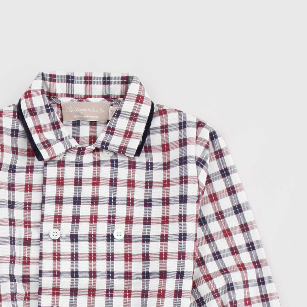 Completo Camicia Tartan e Pantalone per Bambino LA STUPENDERIA