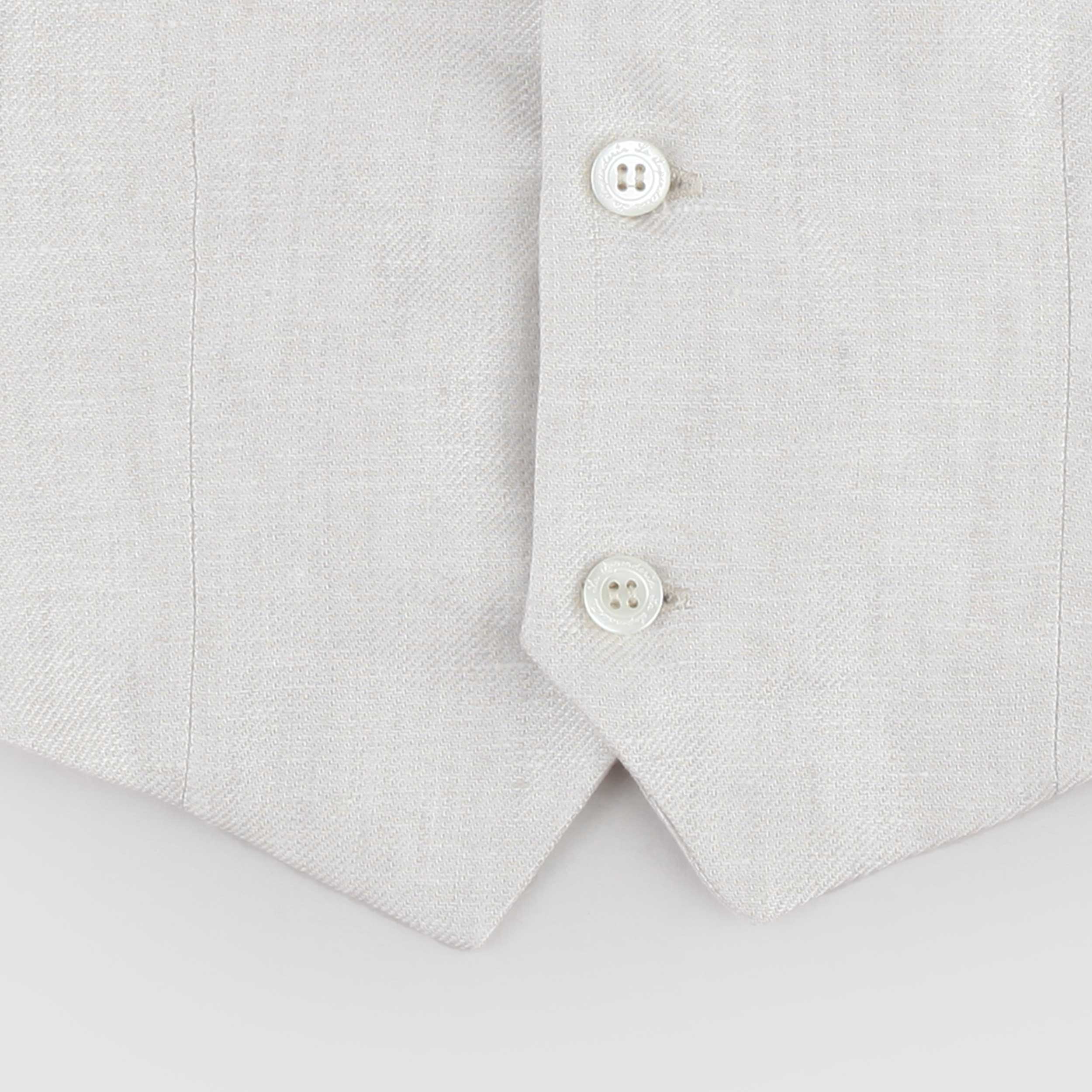 Gilet Beige con Design a V Firmato LA STUPENDERIA