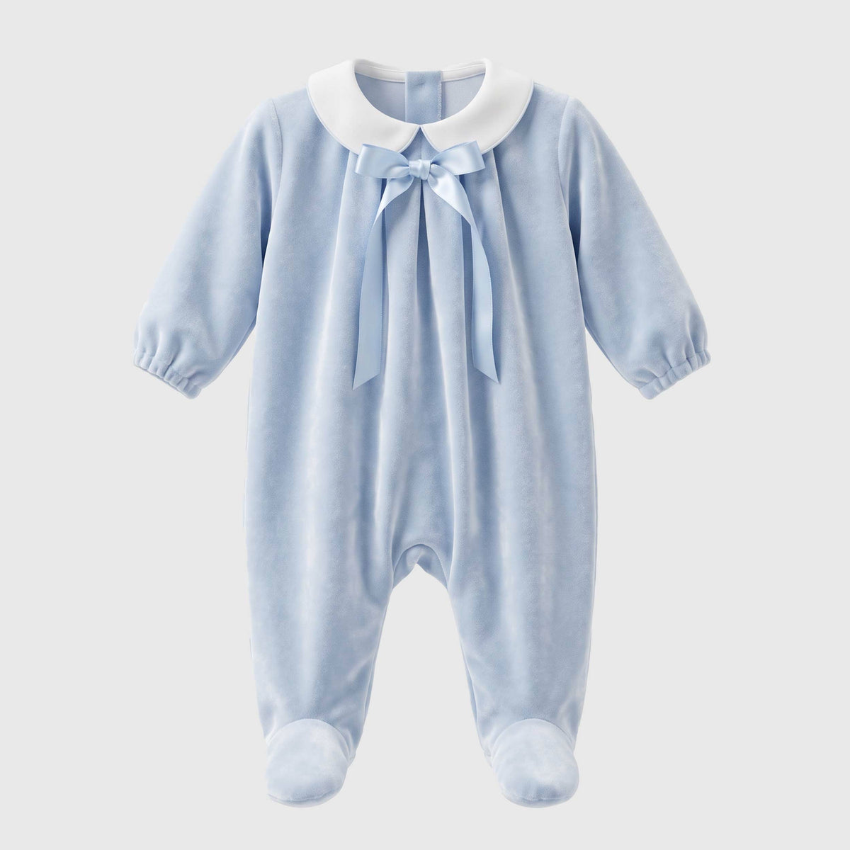 Tutina Azzurra con Colletto Peter Pan per Neonato LA STUPENDERIA