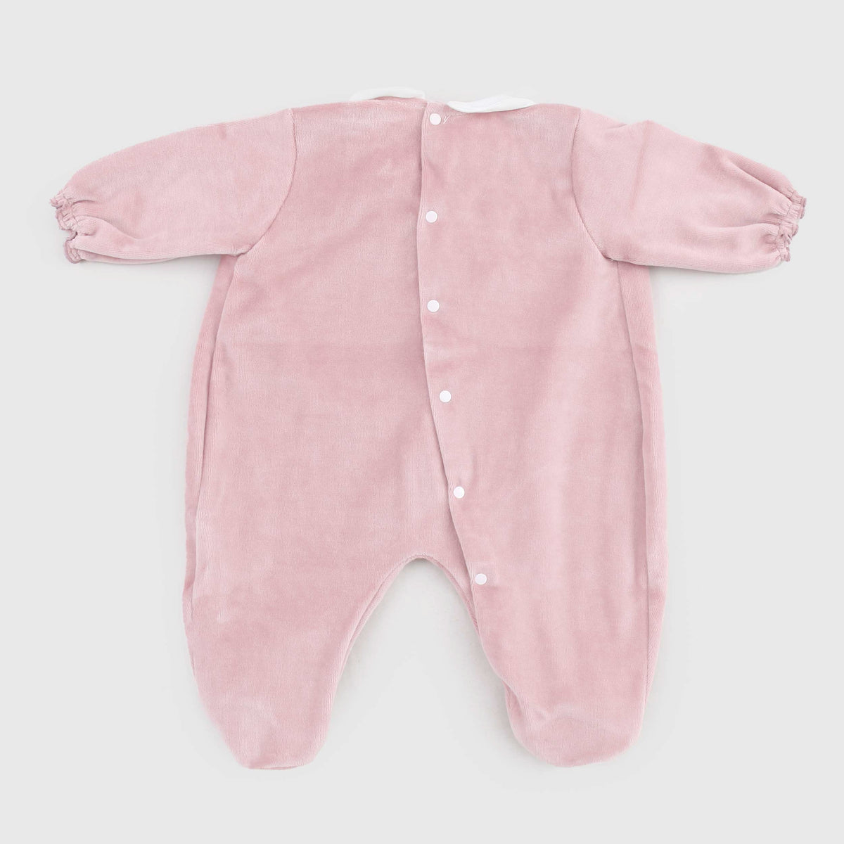 Tutina Rosa con Colletto Peter Pan per Neonata LA STUPENDERIA