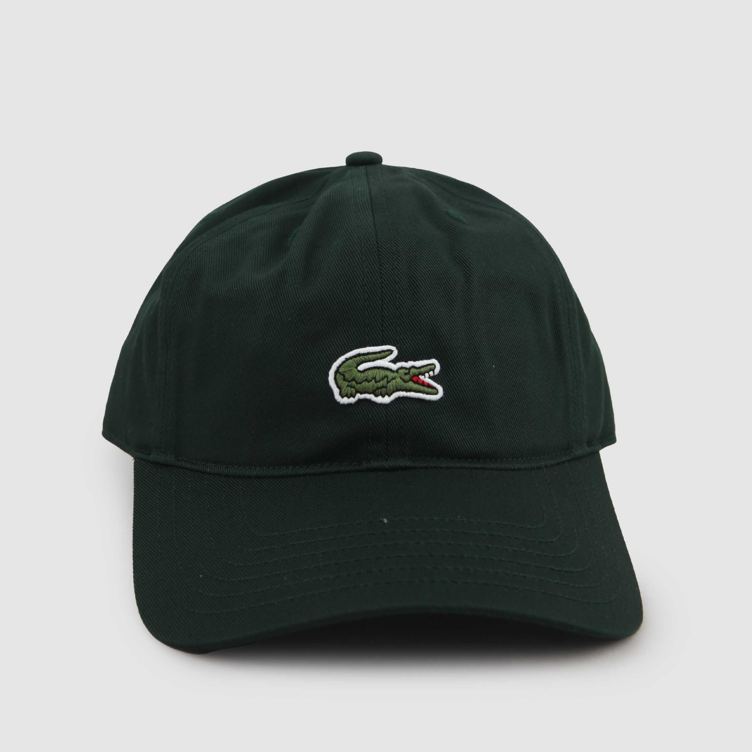 Cappellino Verde con Inserti e Logo Firmato LACOSTE