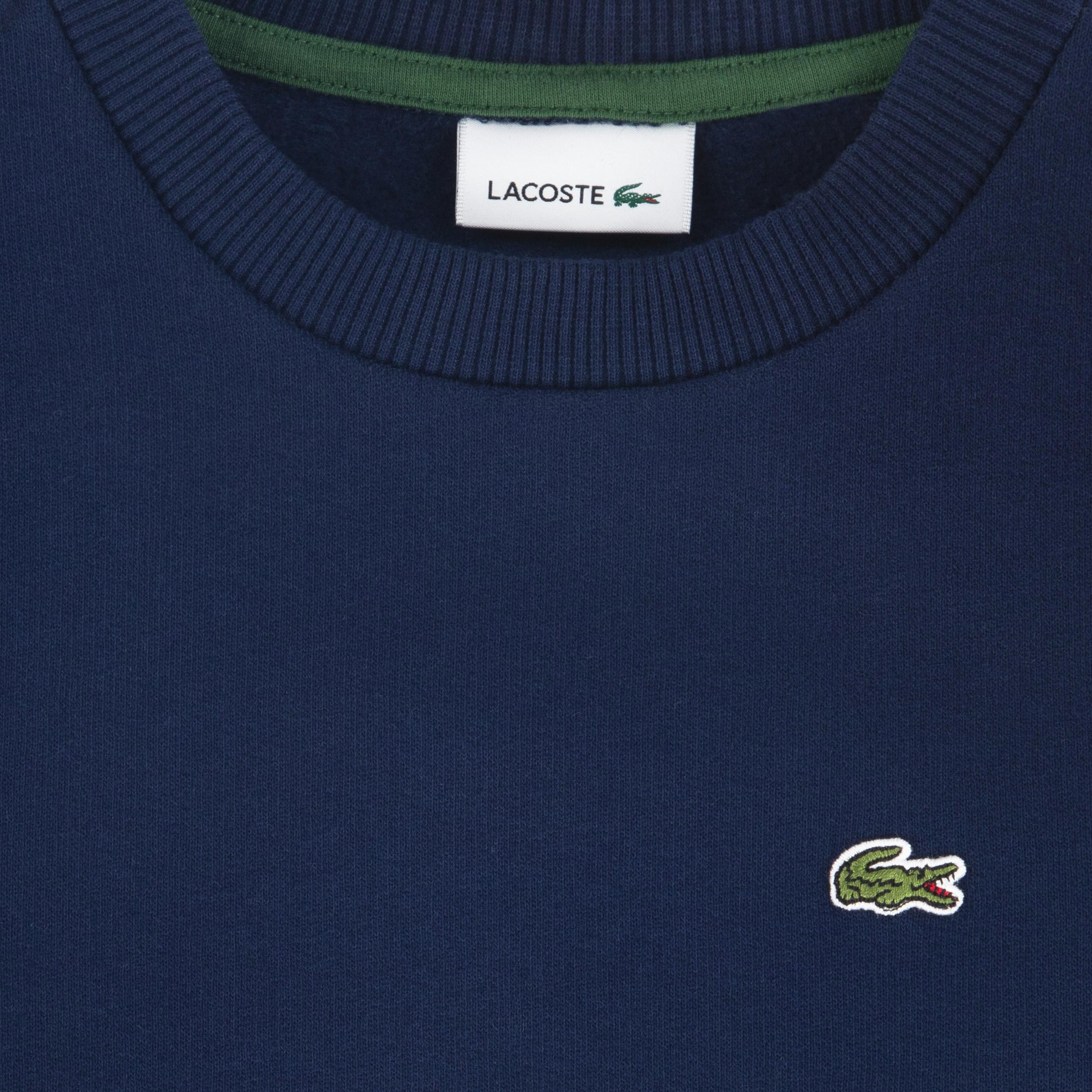 Blue Sweatshirt with Small Iconic Logo for Baby by LACOSTE