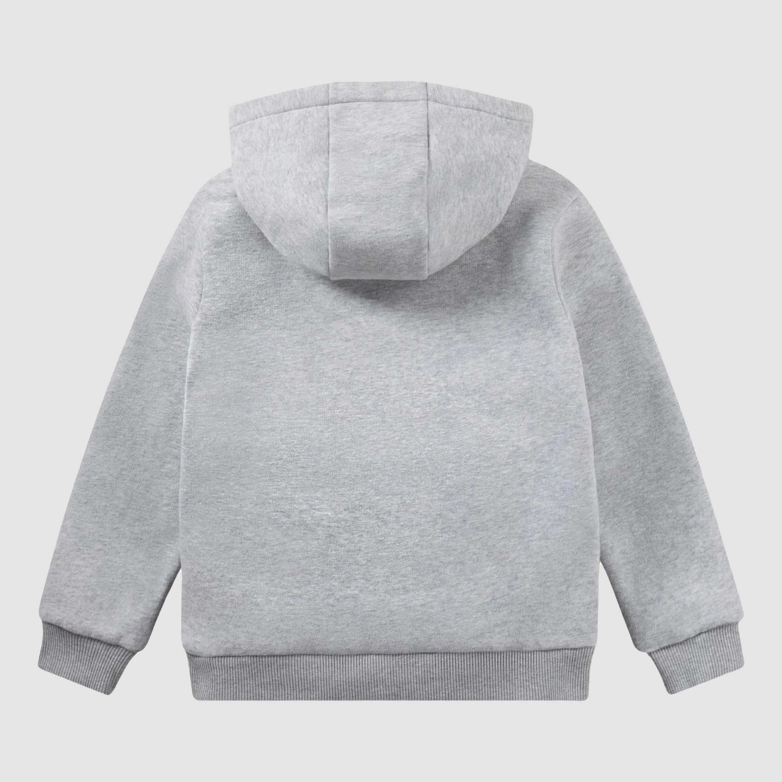 Felpa Grigio Chiaro con Cappuccio per Ragazzi Firmata LACOSTE