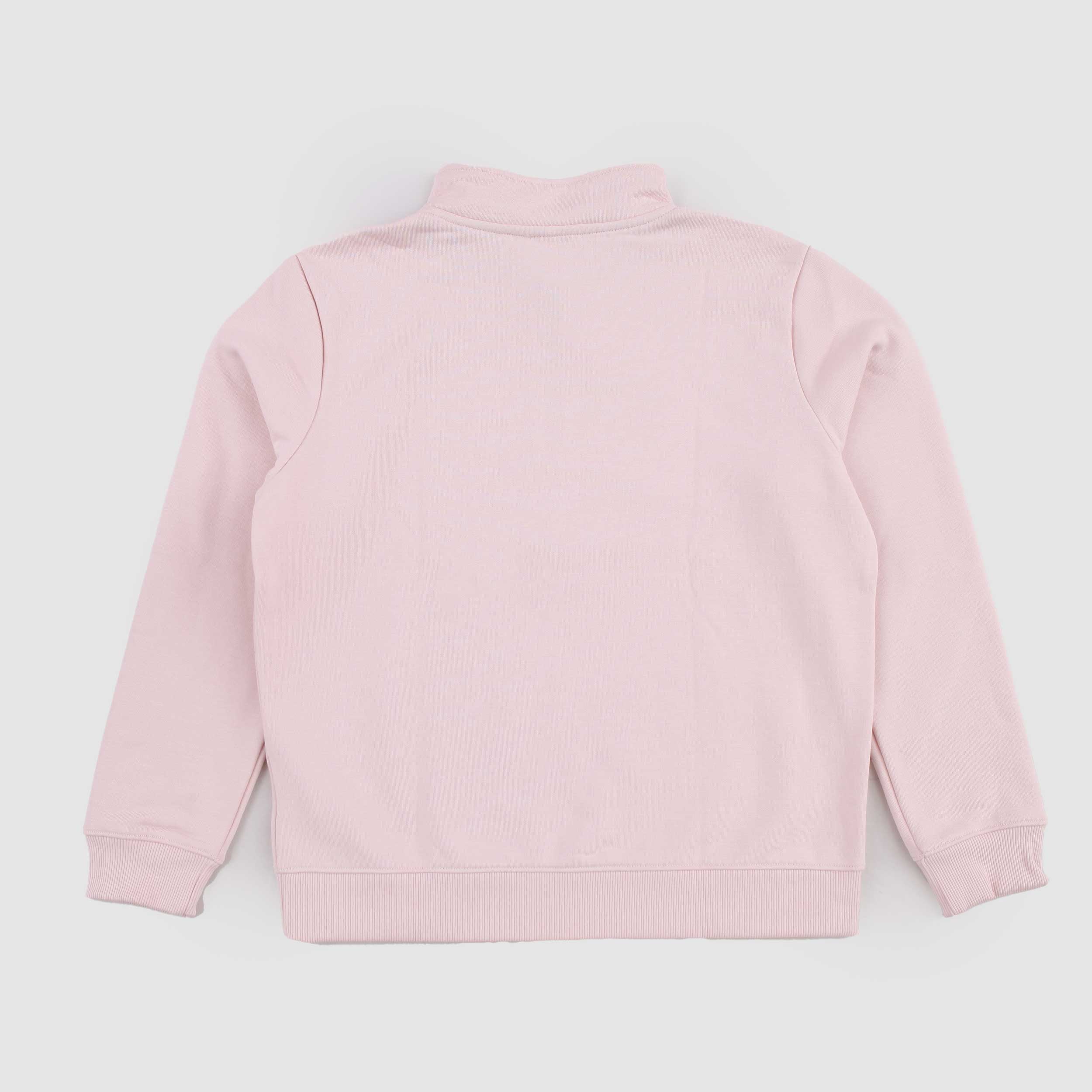 Pink Sweatshirt with Half Zip Opening for Boys by LACOSTE