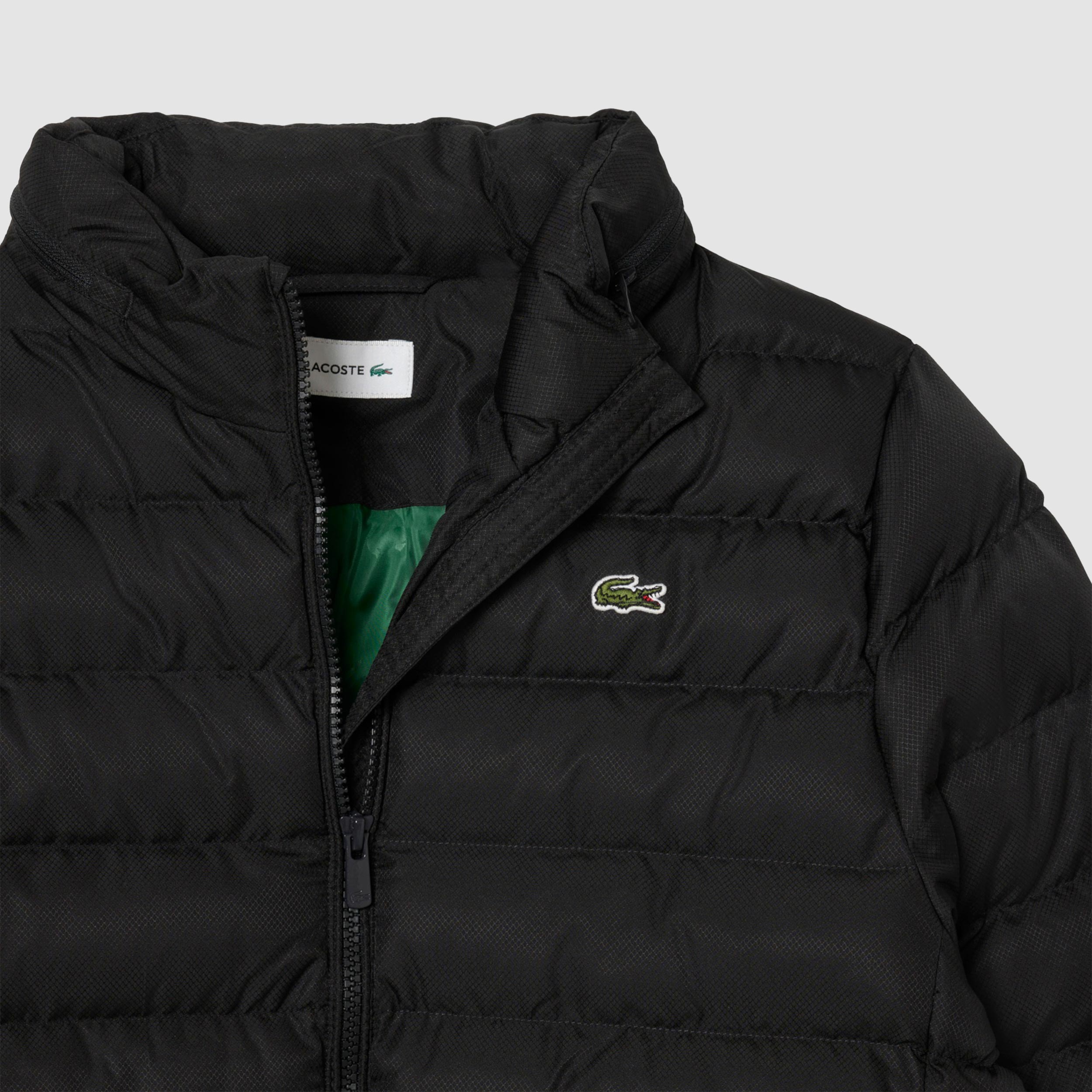 Black Jacket with Small Logo for Boy Signed LACOSTE