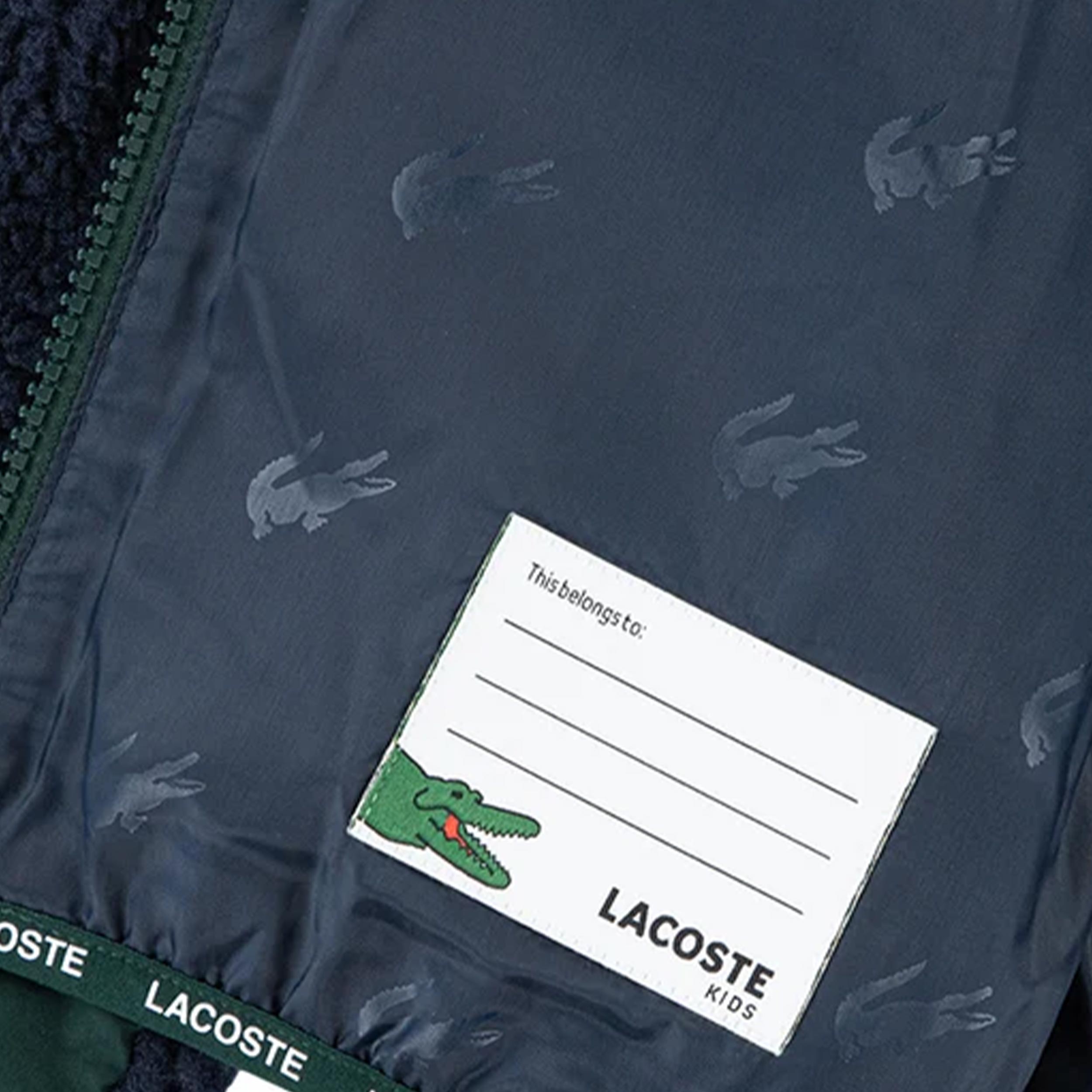 Giacca in Pile Colorblock Per Ragazzi Firmata LACOSTE