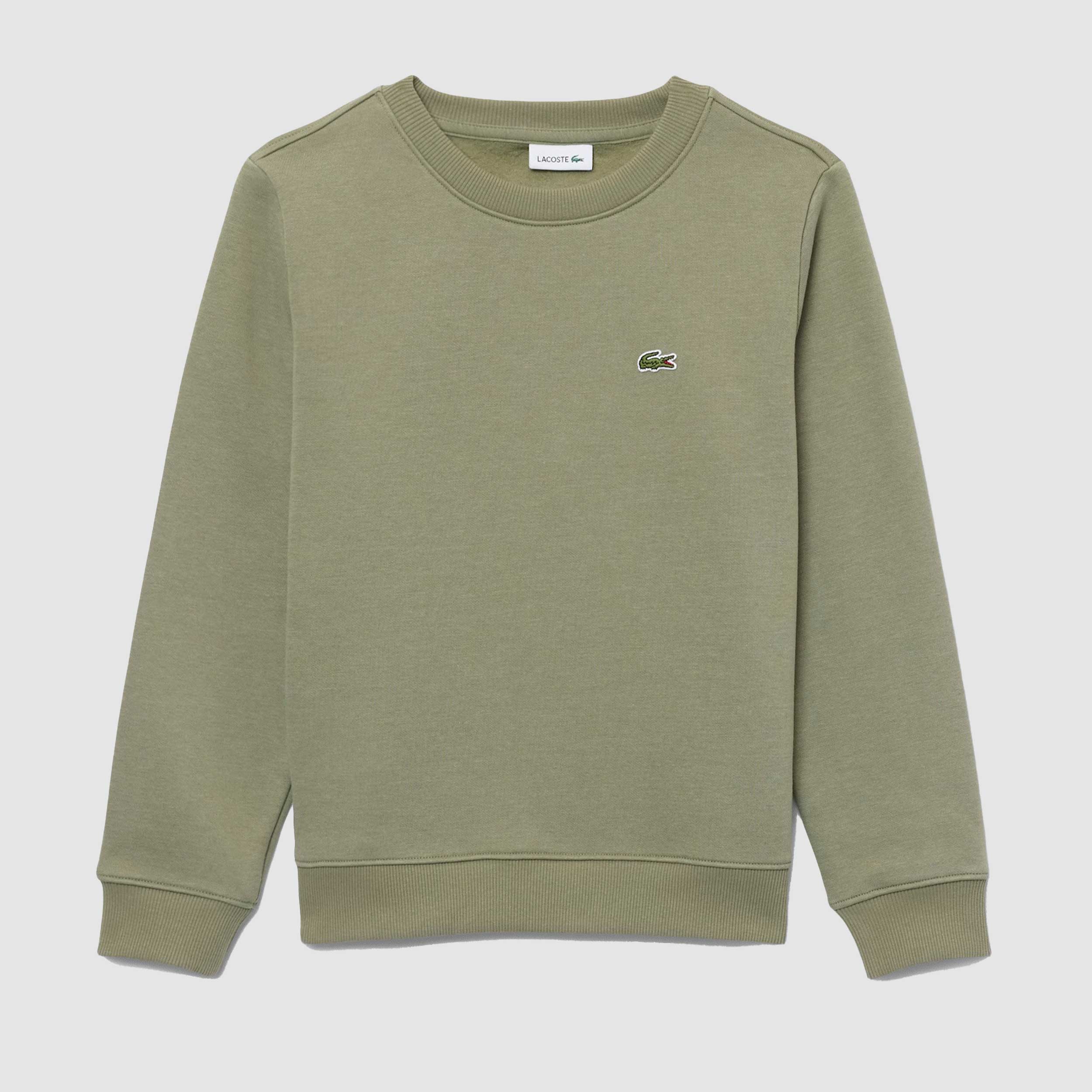 Green Sweatshirt Crew neck for Boys Signed LACOSTE