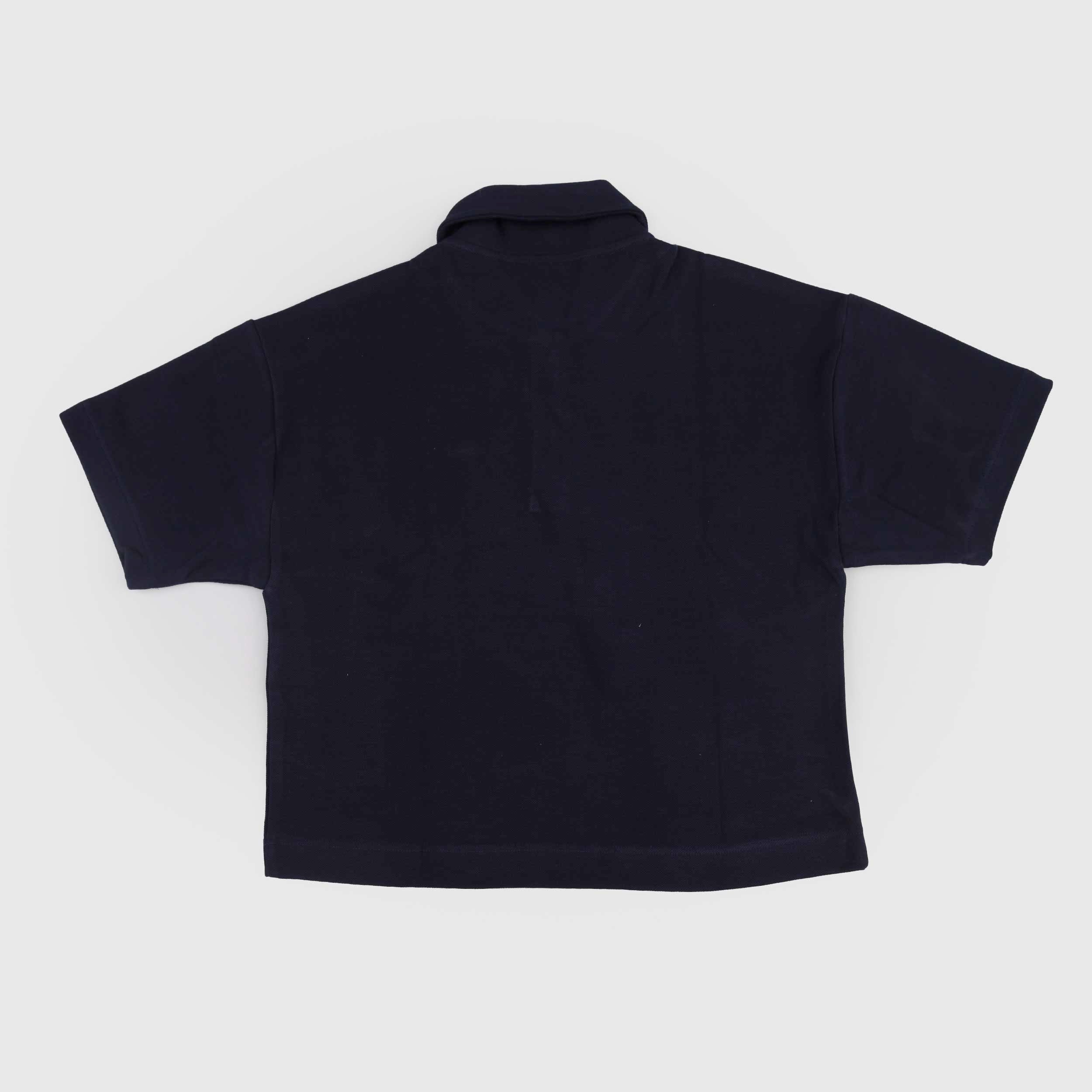 Polo Blu con Bottoni in Madreperla Firmata LACOSTE
