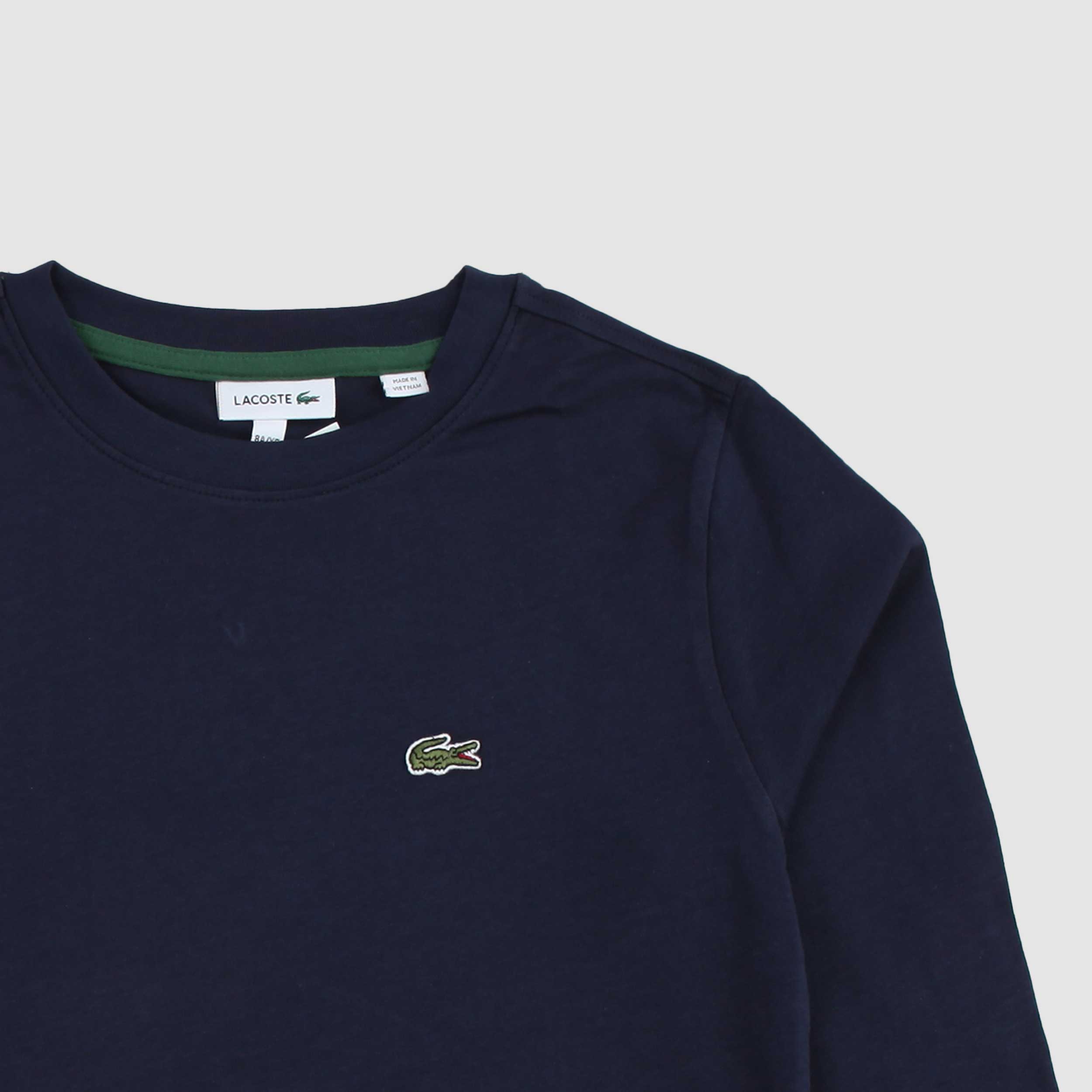 T-shirt Blu a Manica Lunga per Bambini Firmata LACOSTE