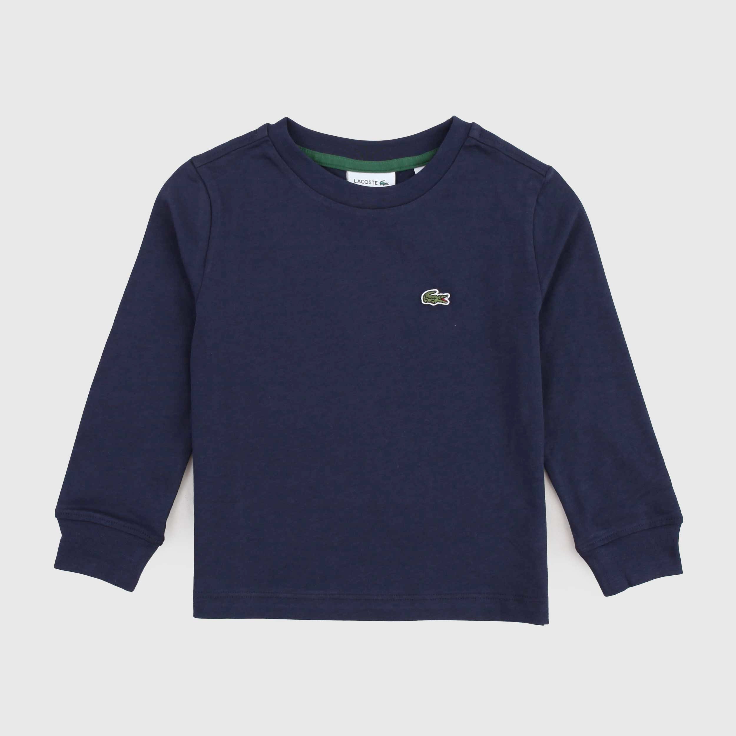 T-shirt Blu a Manica Lunga per bambini by LACOSTE