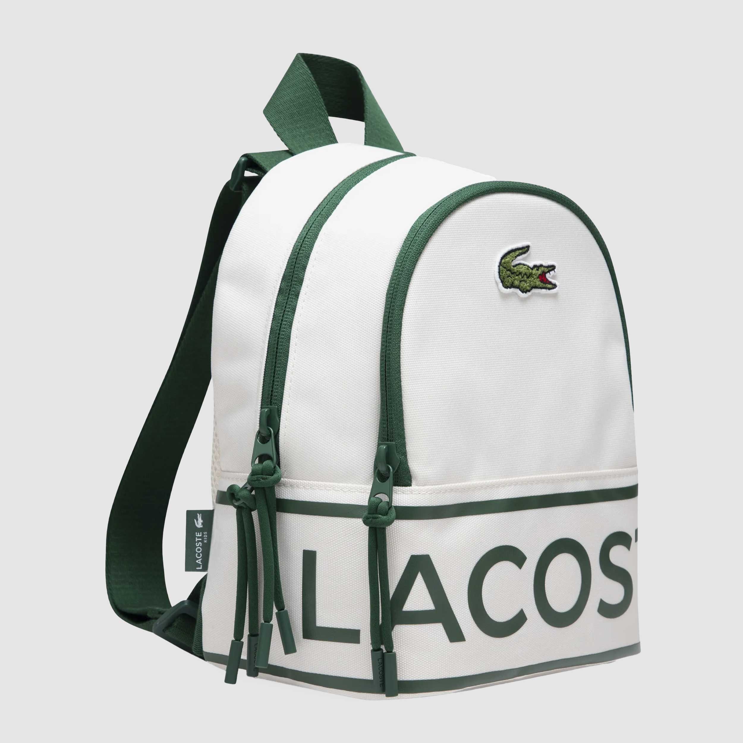 Zaino Verde con Stampa Logo Firmato LACOSTE
