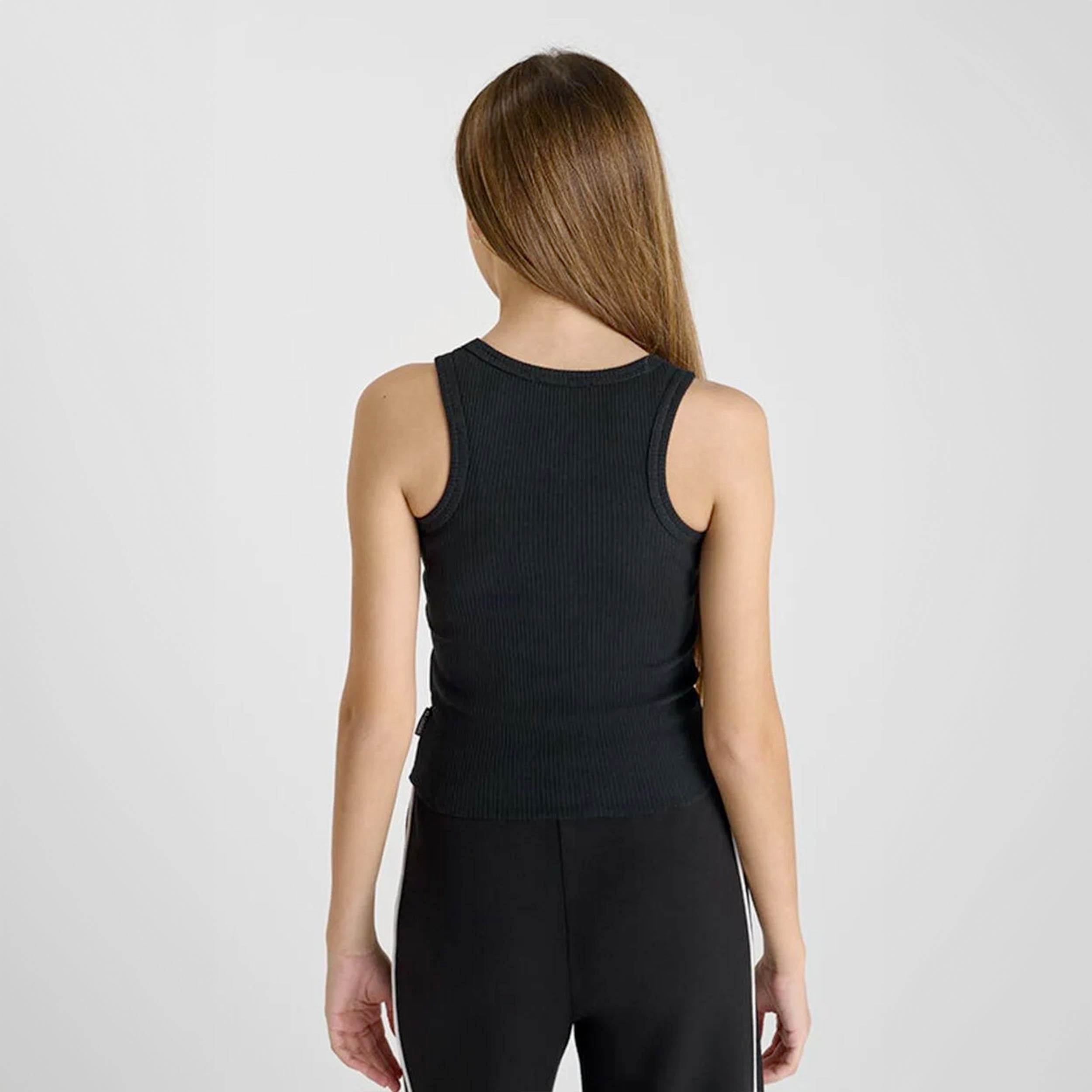 Black Tank Top with LE TEMPS DES CERISES Signature Print