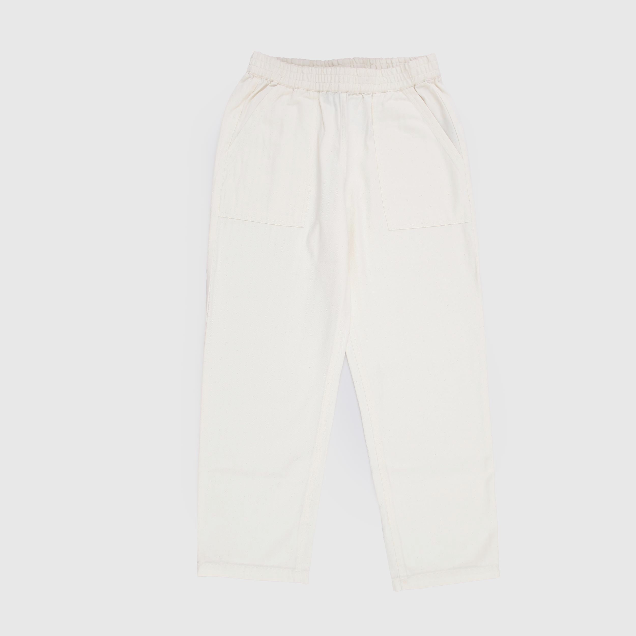 Cream-colored straight-leg trousers by LE TEMPS DES CERISES