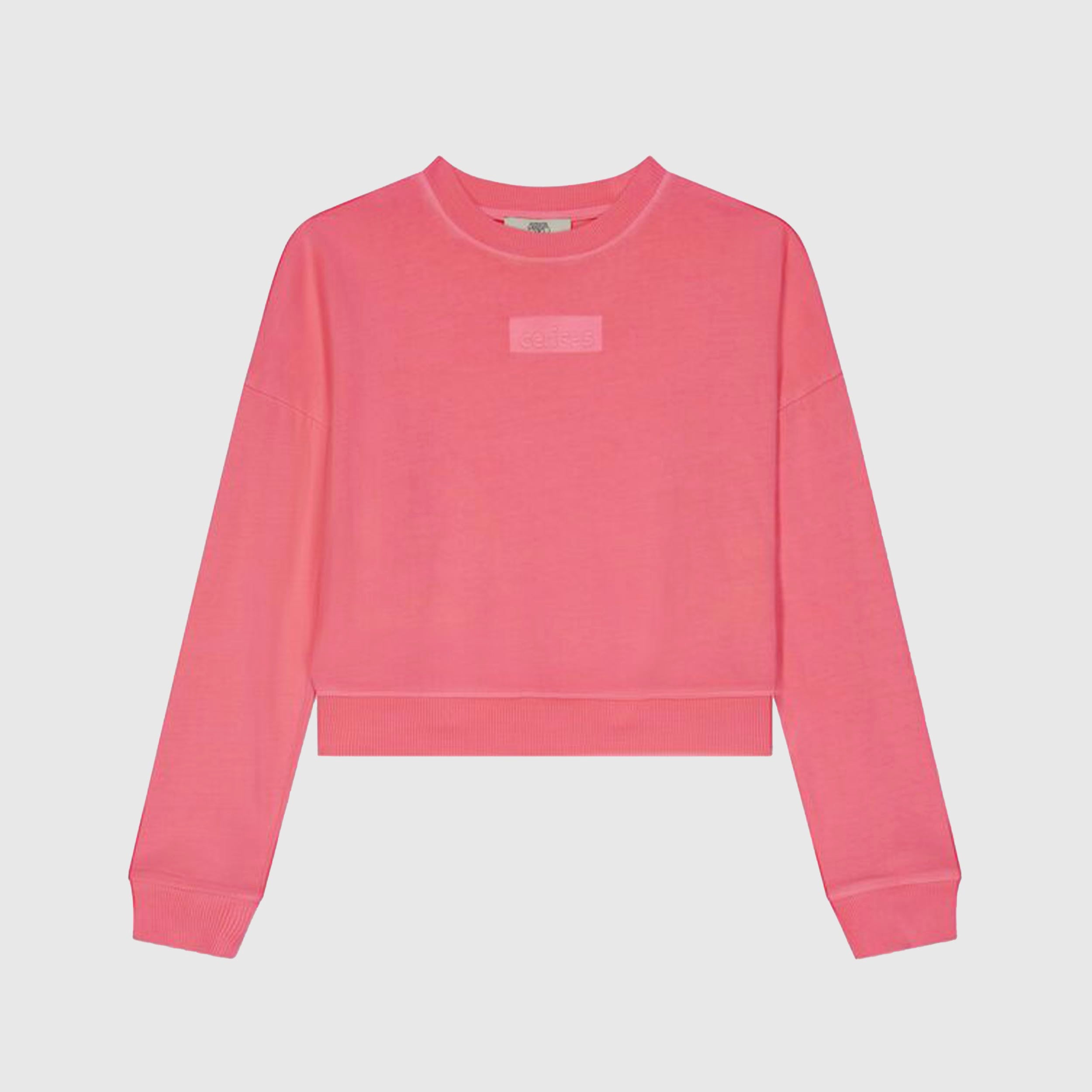 T-shirt Rosa Fluo con Stampa Firmata LE TEMPS DE CERISES