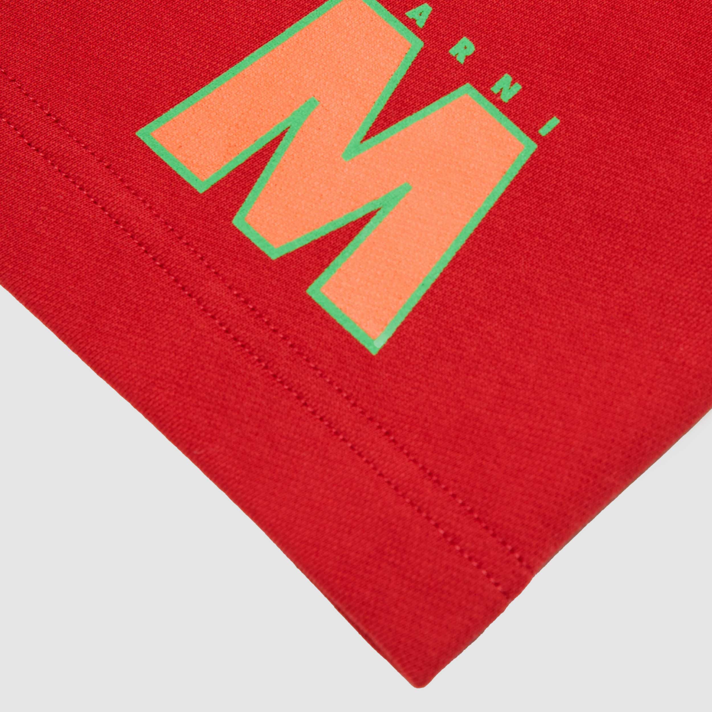 Bermuda Rosso con Lampo in Contrasto Firmato MARNI