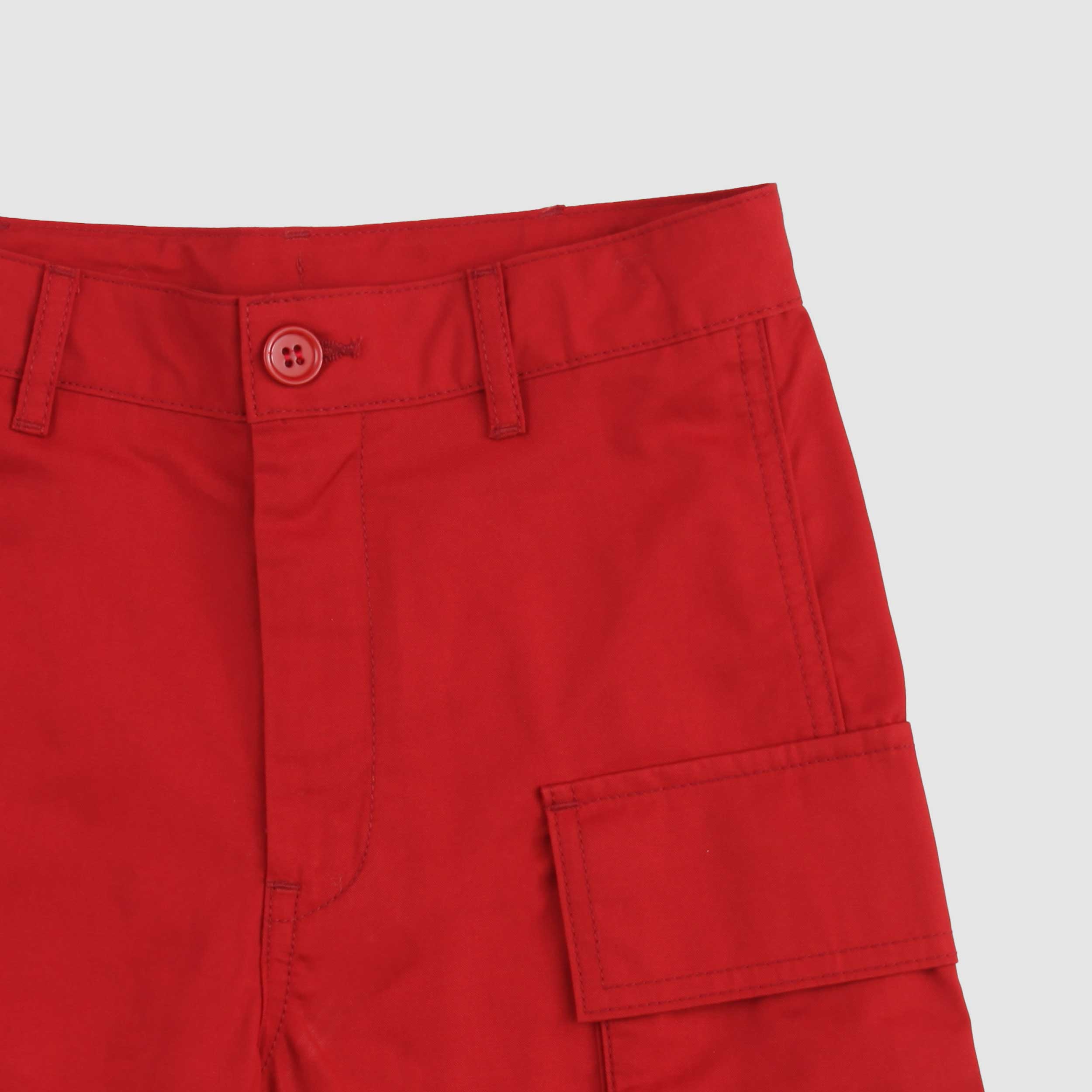 Red Bermuda Shorts with Drawstring Waist by MARNI