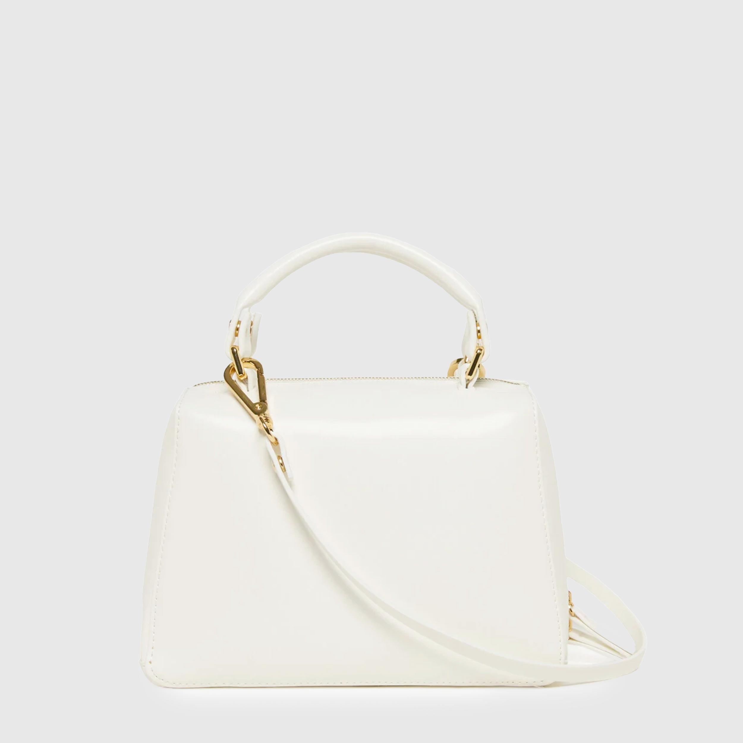 Borsa School Bag Bianca in Tessuto Spalmato Firmata MARNI