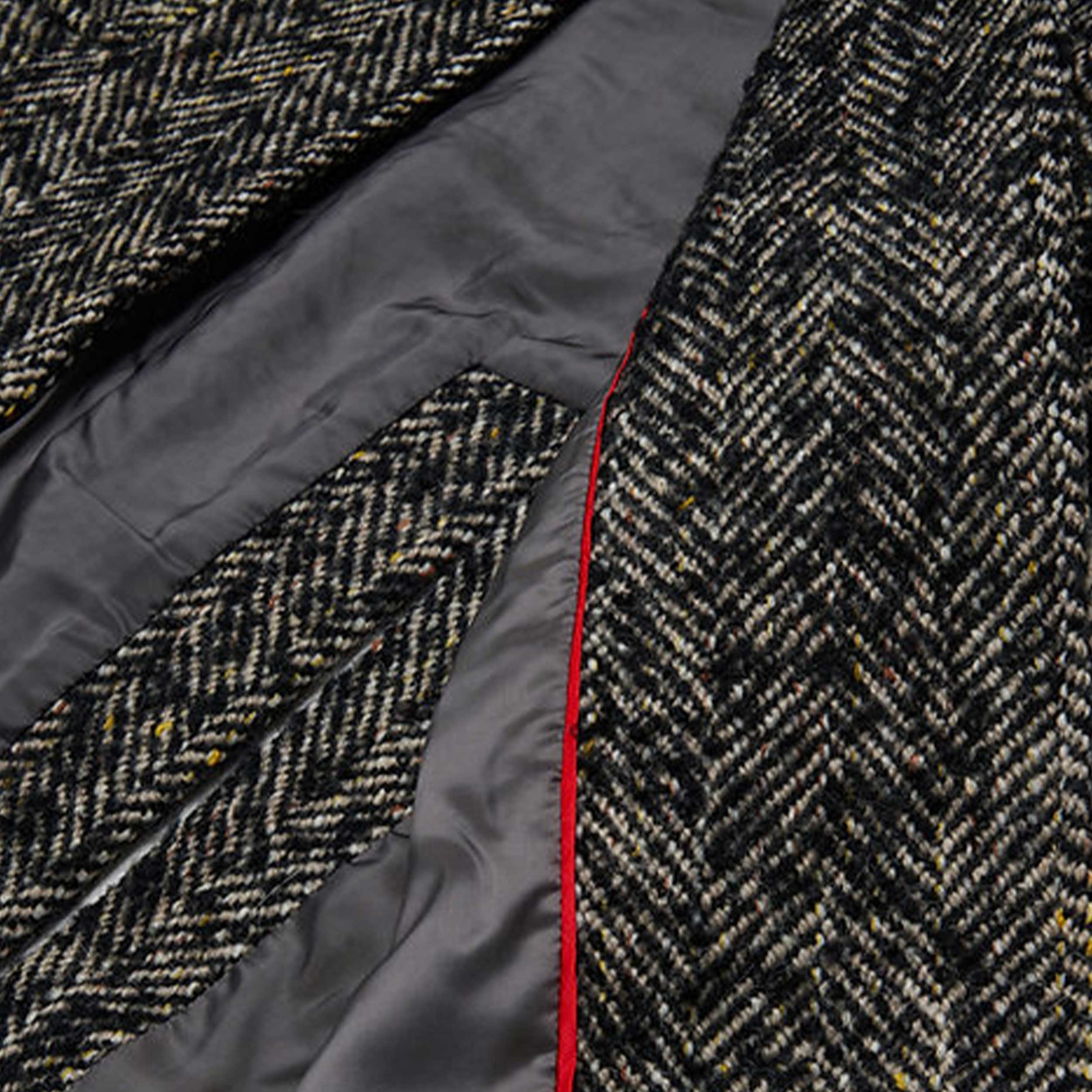 Long Black and Beige Coat for Girl by MAX AND CO
